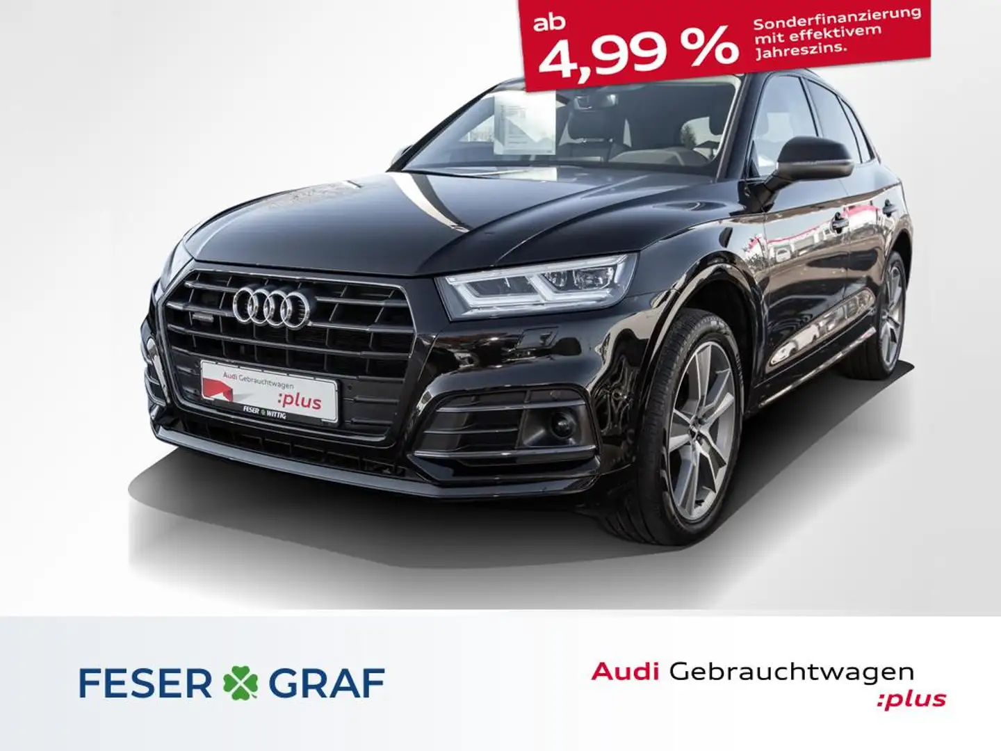 Audi Q5 40 TDI qu.S-line,LED,AZV,Navi+,ACC,Kamera Noir - 1