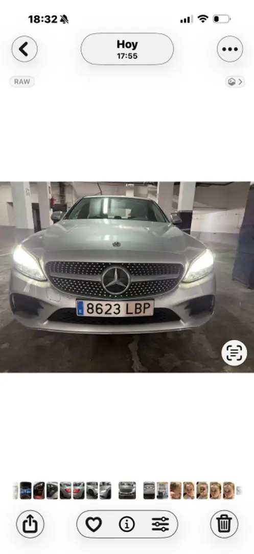 Mercedes-Benz C 200 200d 9G-Tronic Gris - 1