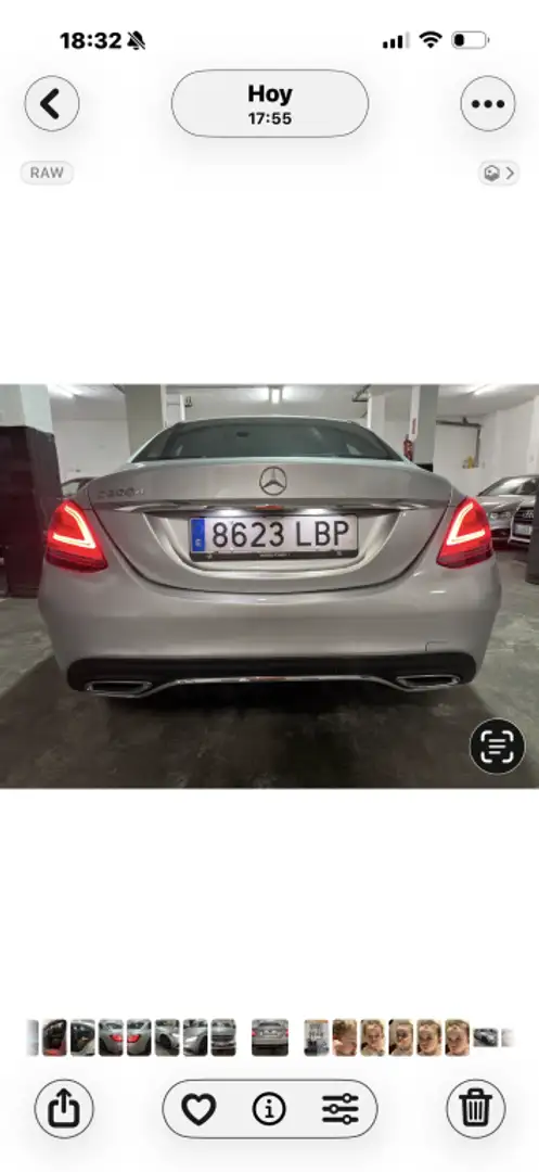 Mercedes-Benz C 200 200d 9G-Tronic Gris - 2