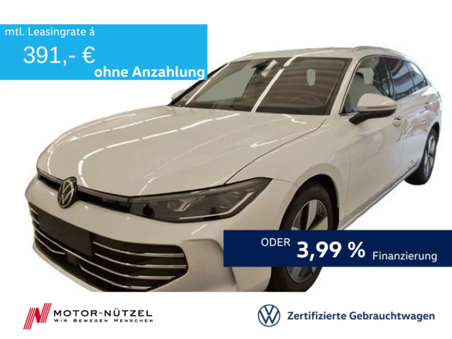 Volkswagen Passat Variant 2.0 TDI DSG 5JG+MATRIX+NAV+HARMAN Weiß - 1