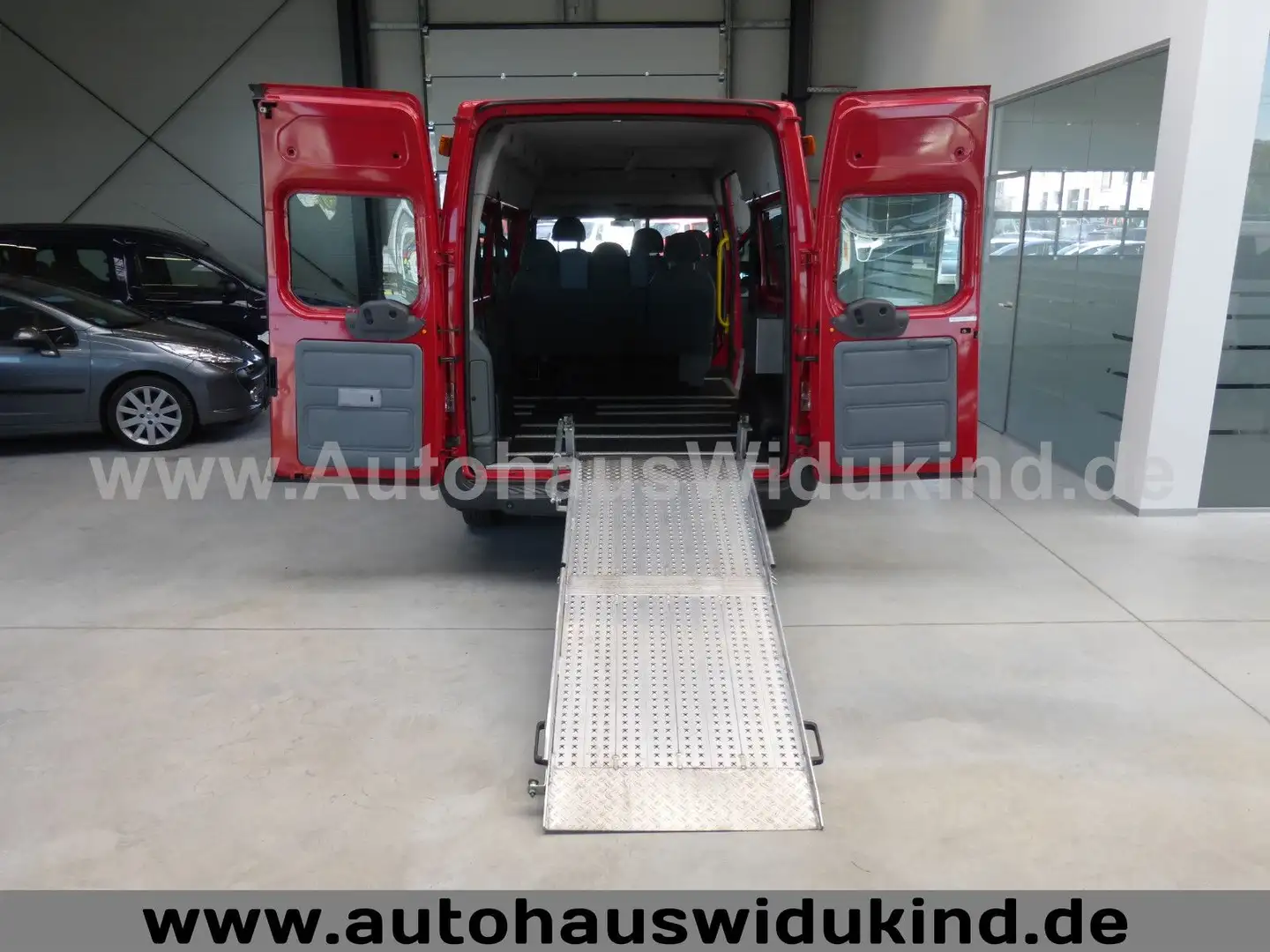 Ford Transit FT 300 Behindertenger.L3H2 Rampe 6 Sitze Rot - 1