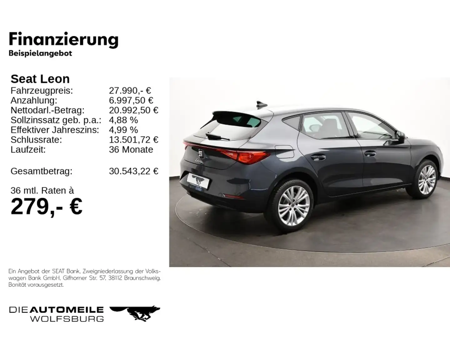 SEAT Leon 2.0 TDI DSG Style Edition Grijs - 2