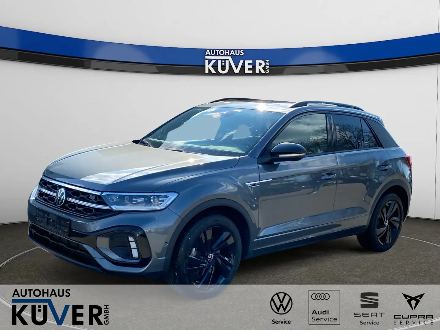 Volkswagen T-Roc R-Line 2,0 TDI DSG Navi+ACC+AHK+Pano+Shzg. Grau - 1