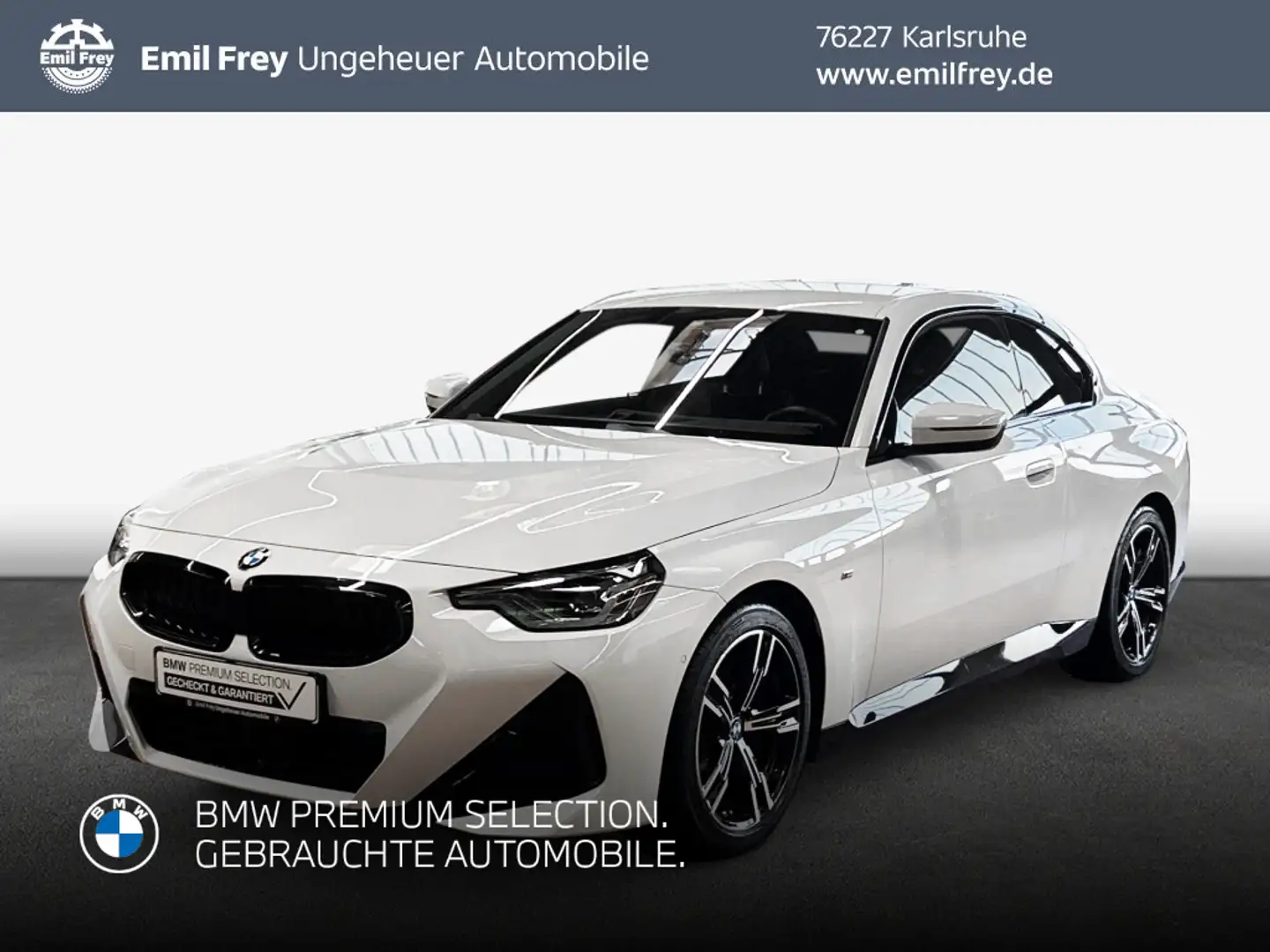 BMW 220 d Coupe Aut. M-Paket LED AHK Weiß - 1