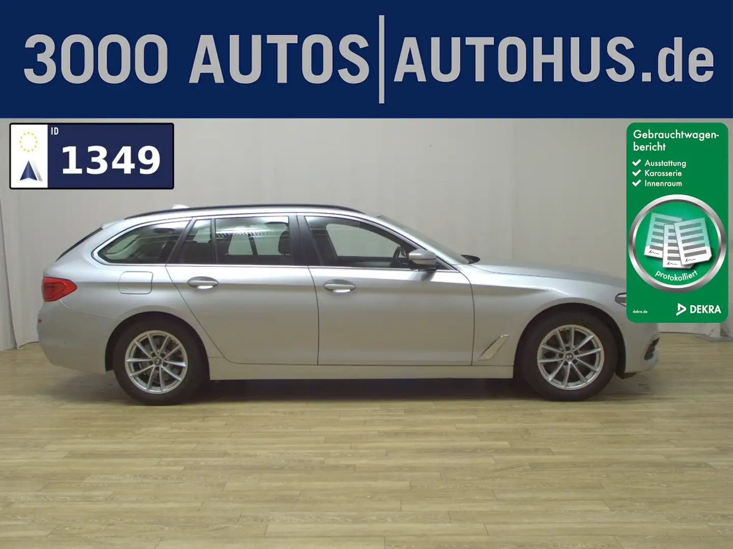 BMW 520 dA Touring Navi LED LC+ HiFi RFK ACC Silber - 1