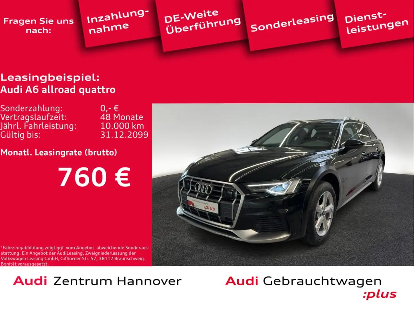 Audi A6 allroad quattro 50 TDI Standh. Pano Matrix Luft Schwarz - 1