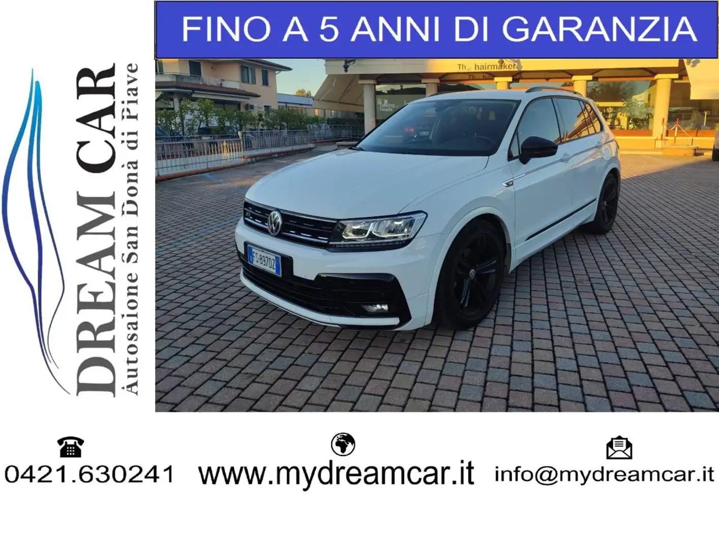 Volkswagen Tiguan 2.0 TDI SCR DSG Advanced R-LINE Bianco - 1