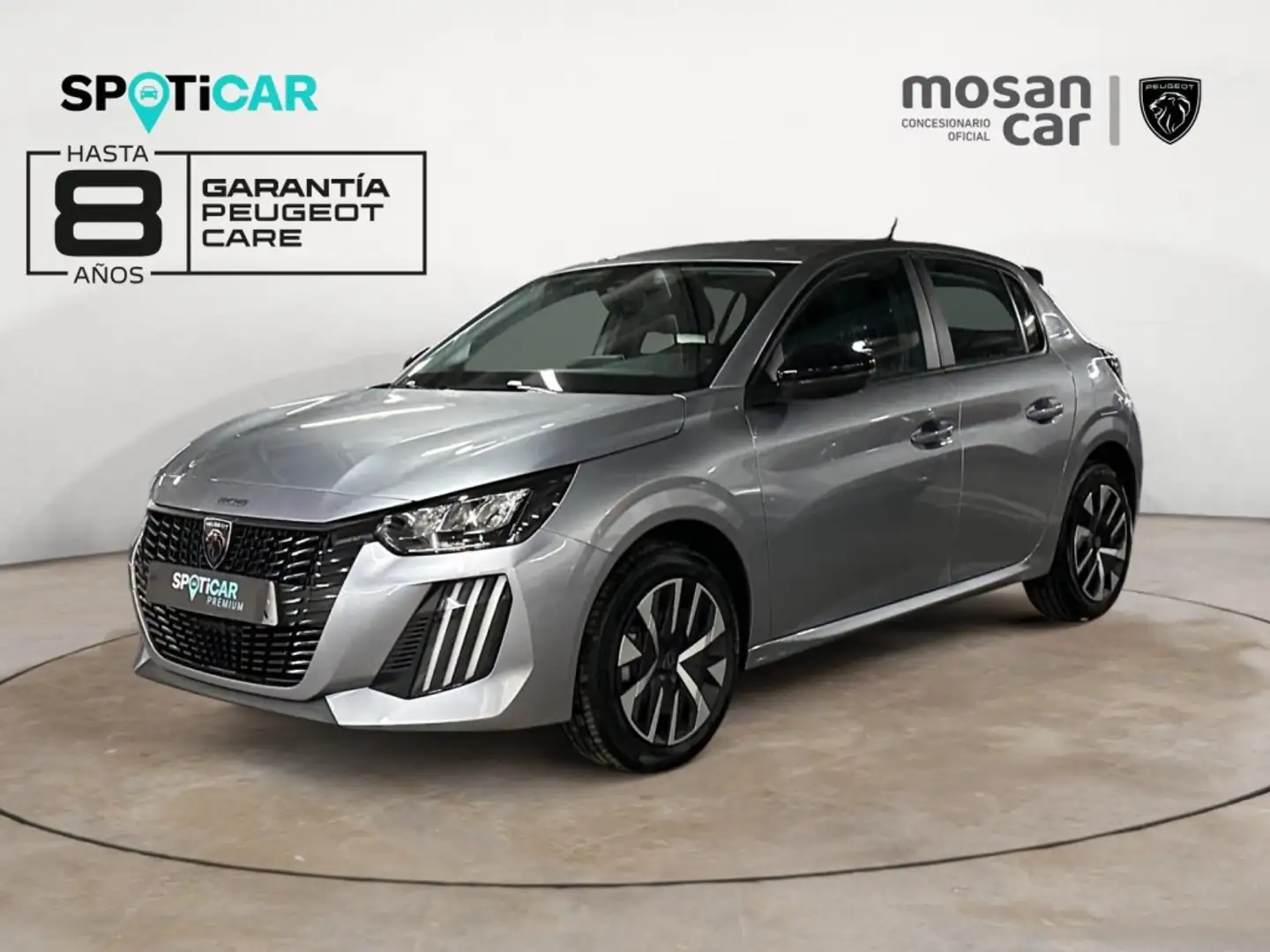 Peugeot 208 1.2 Hybrid Style e-DCS6 110 Gris - 1