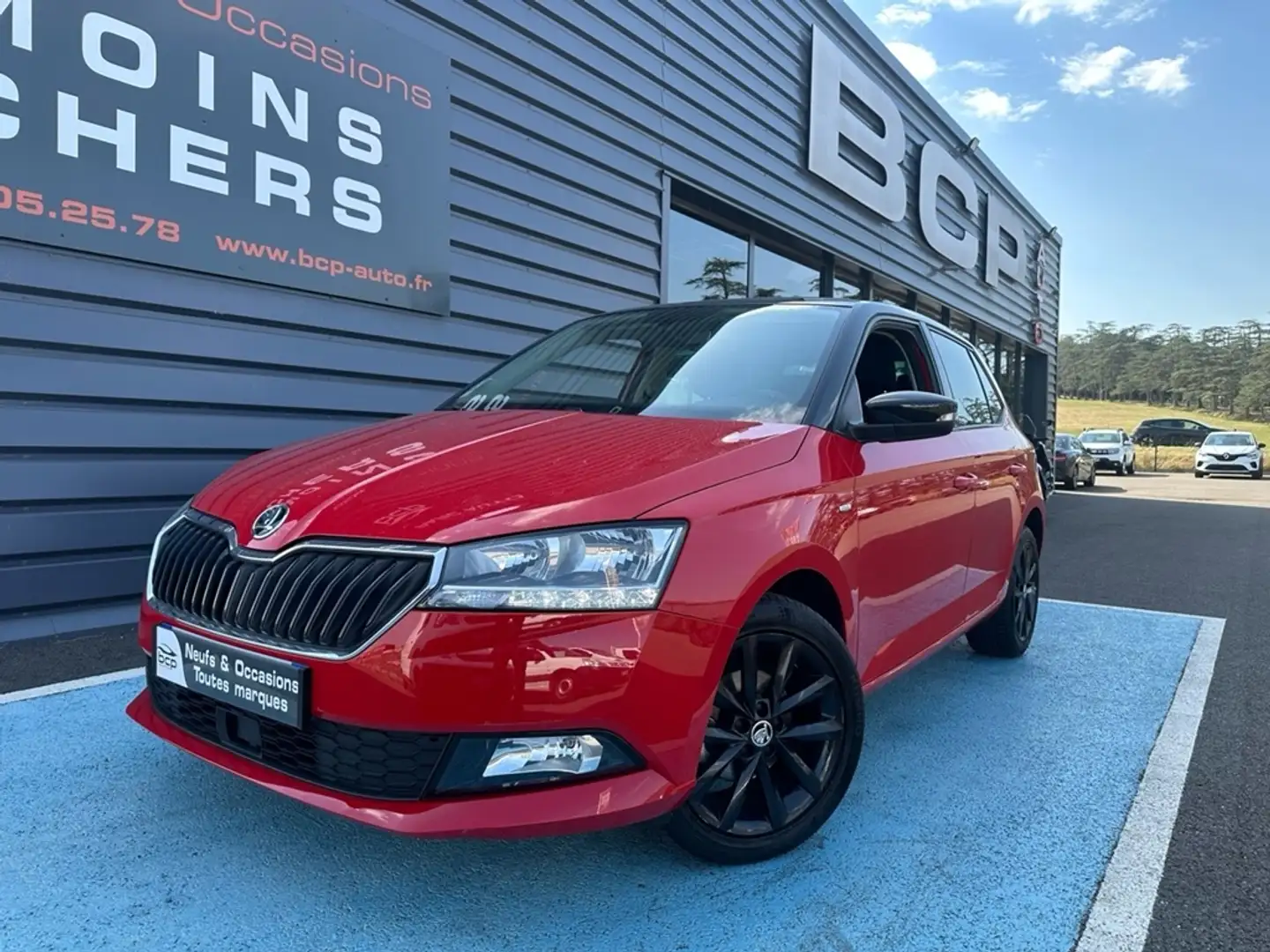 Skoda Fabia 1.0 MPI 60CH BUSINESS EURO6D-T 3CV Rouge - 1