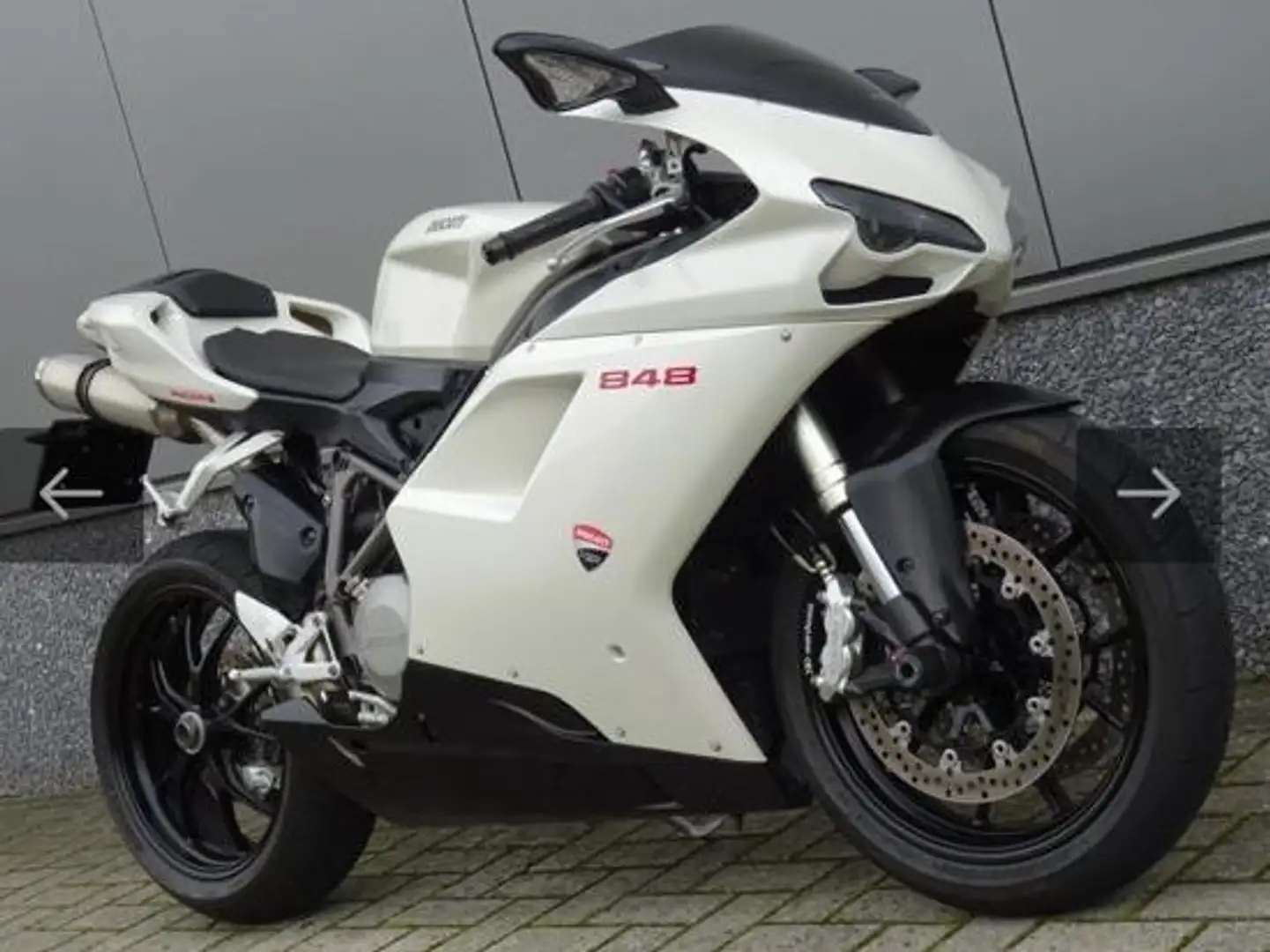 Ducati 848 reduced now 7000 Blanc - 1