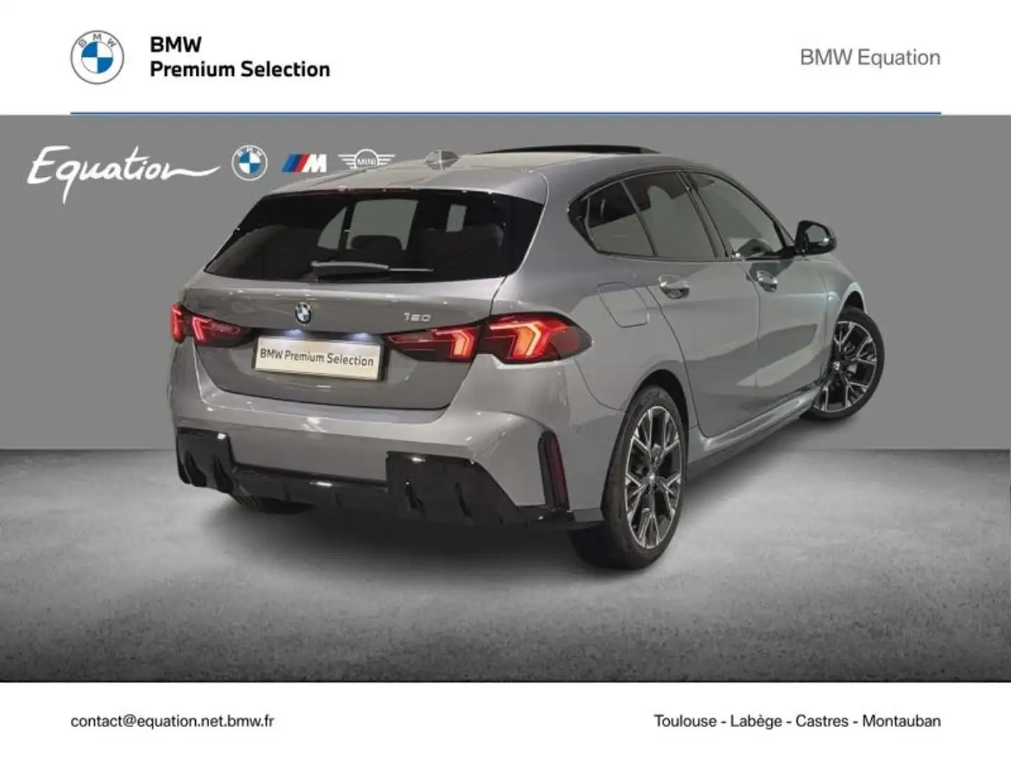 BMW 120 120A 170ch M Sport DKG7 Gris - 2