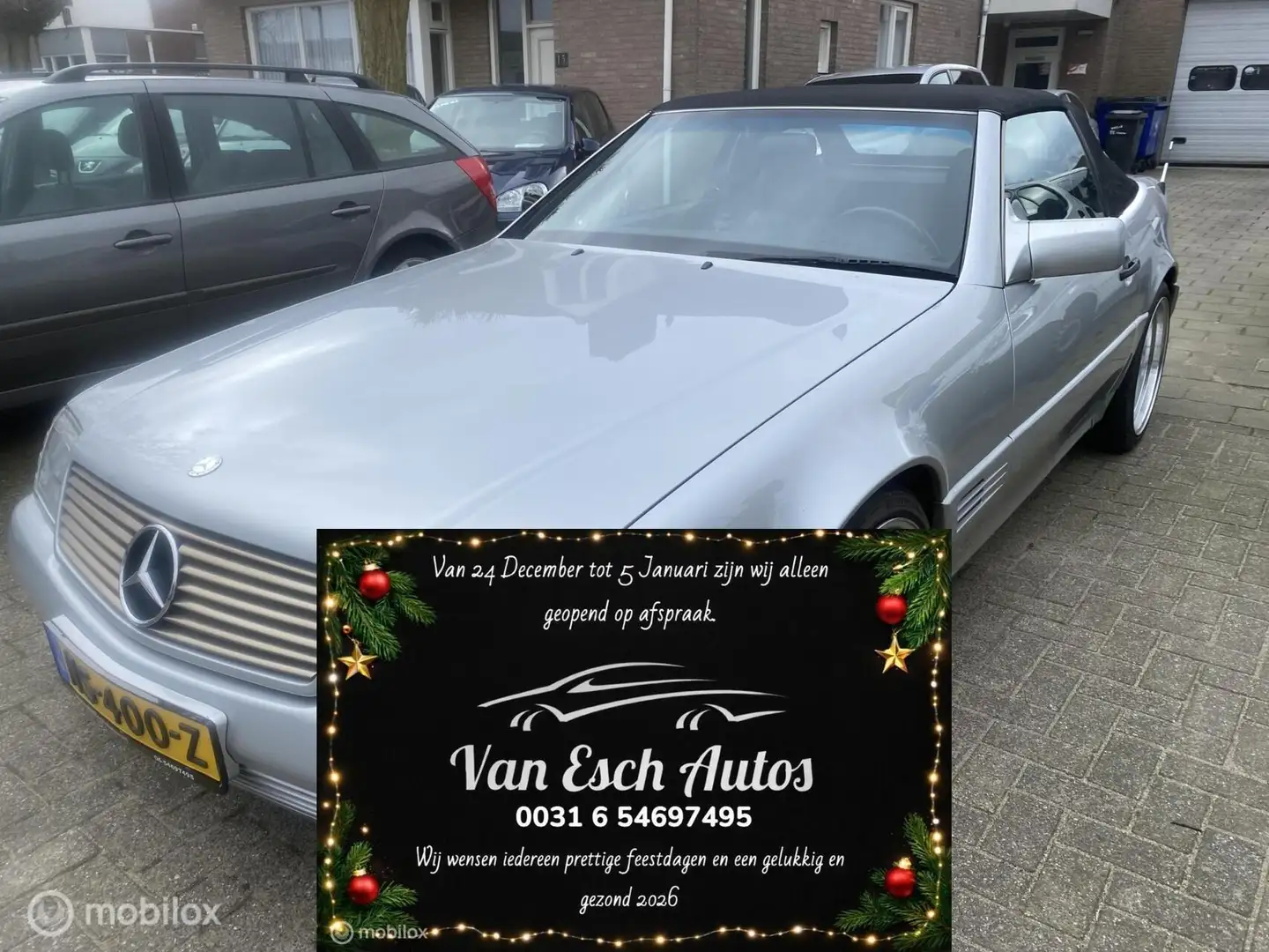 Mercedes-Benz SL 280 Cabrio 140.DKM AUTOMAAT AIRCO/ECC LEDER Gris - 1