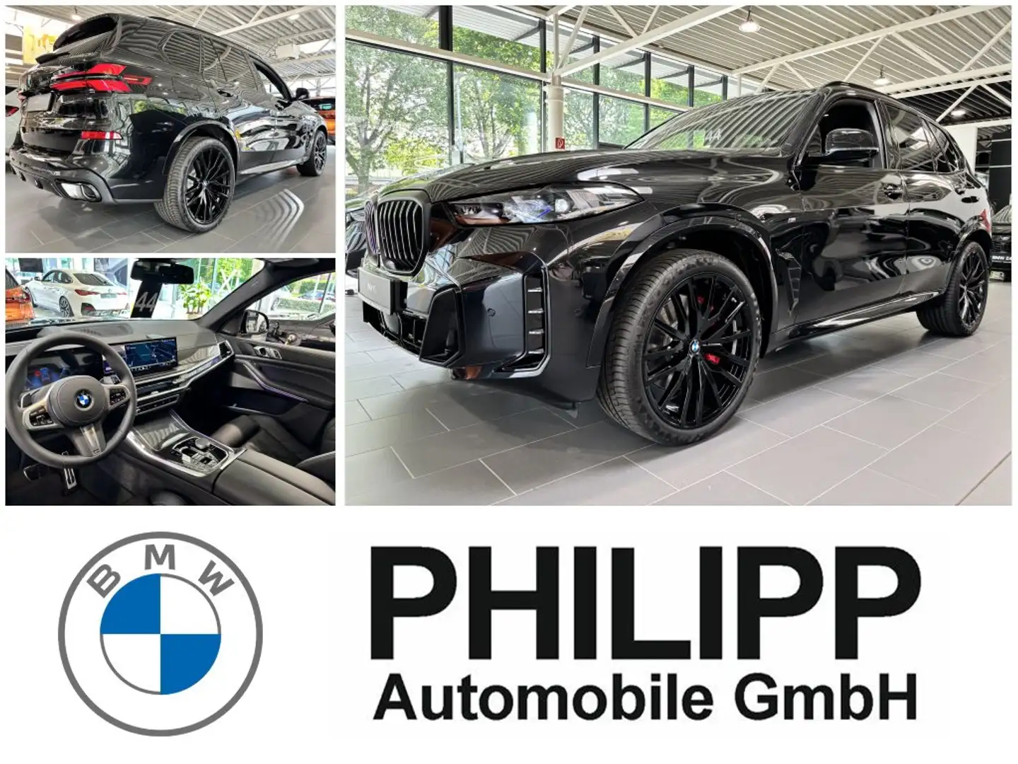 BMW X5 xDrive30d M SportPro 22" Autobahn H&K AHK Pano 360 Noir - 1