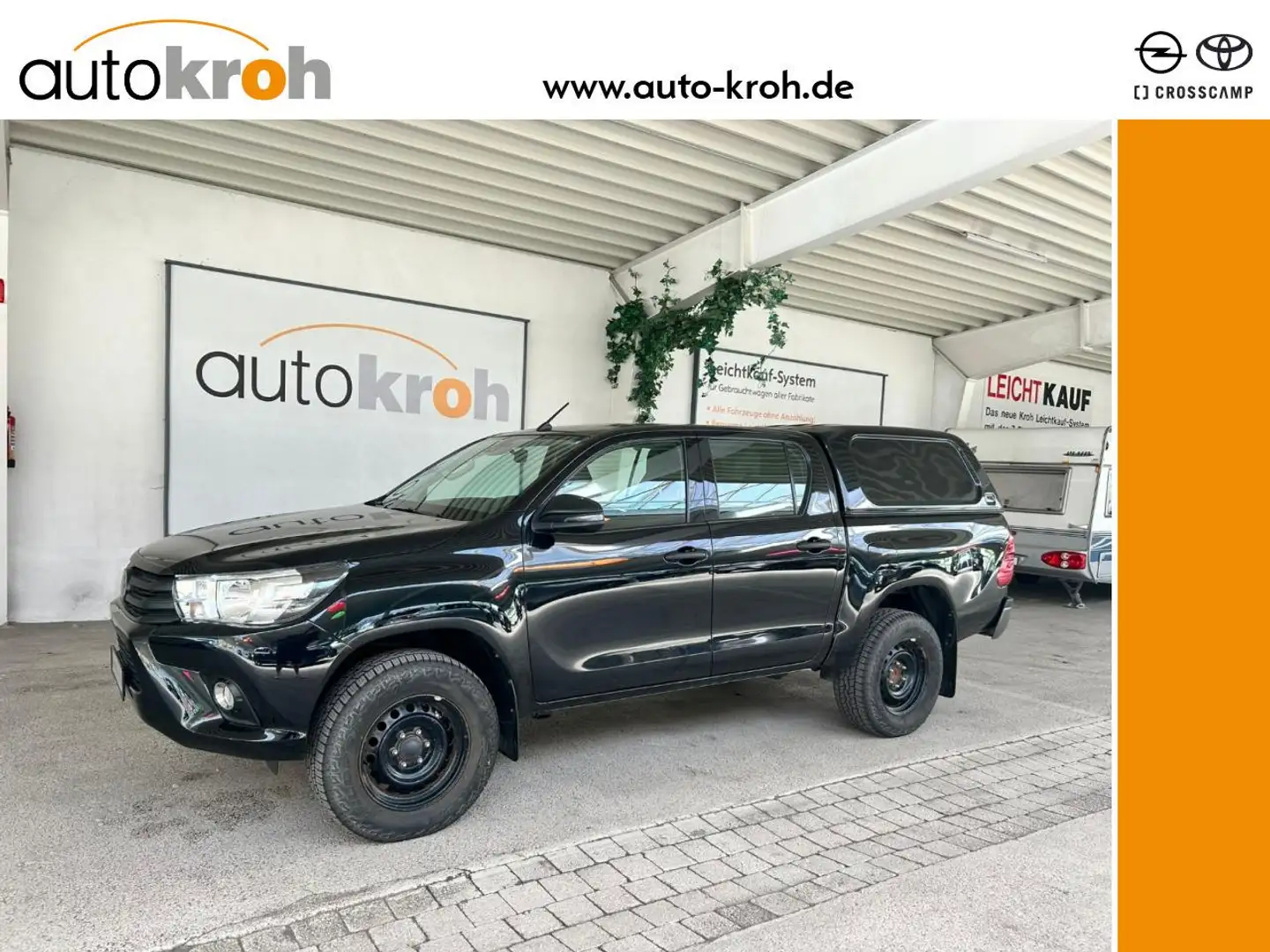 Toyota Hilux Double Cab Duty 4x4 AHK Hardtop Noir - 1