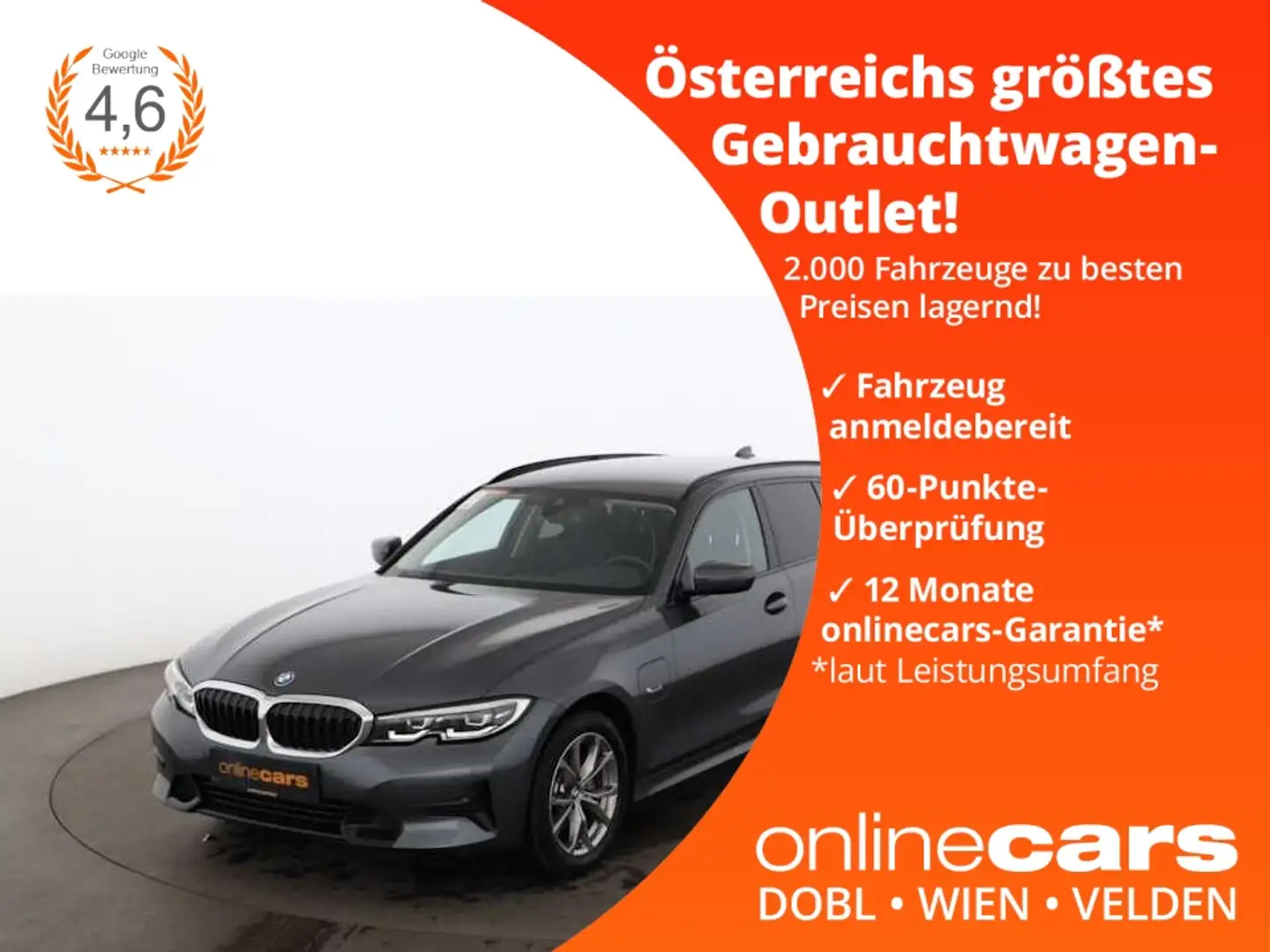 BMW 320 e Touring Sport Aut LED NAVI LEDER SITZHZG PDC Gris - 1