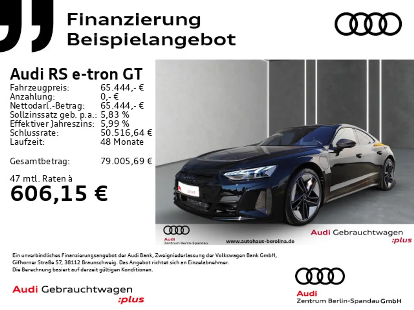Audi RS e-tron GT *MATRIX*HuD*360°B&O*LUFT*CARBON* Schwarz - 1
