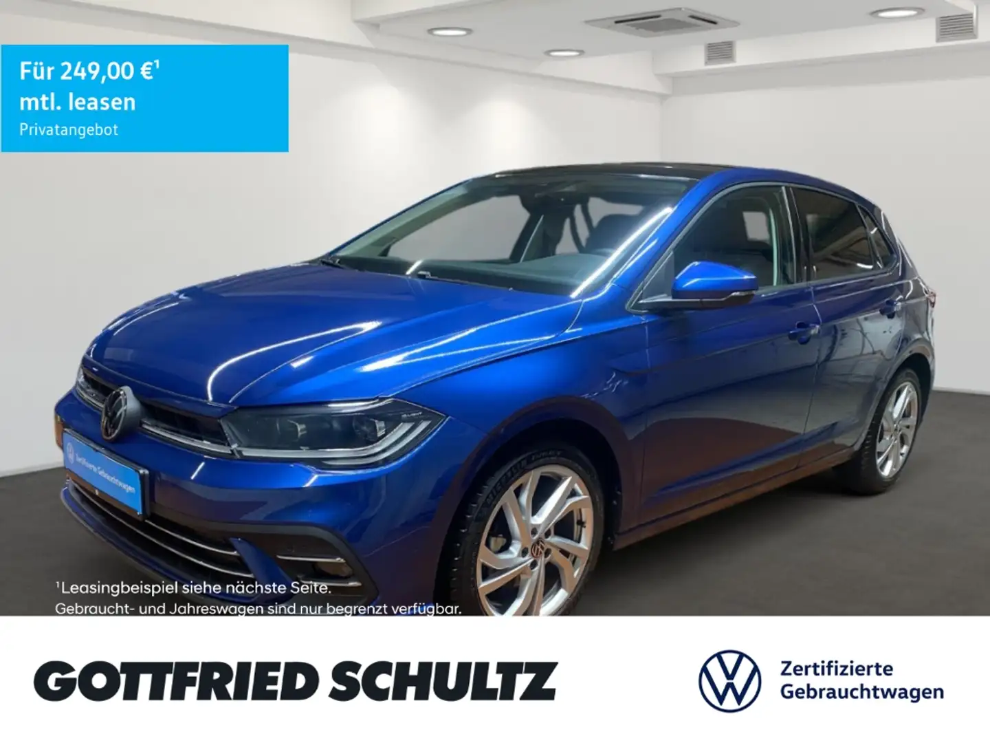 Volkswagen Polo Style 1.0 TSI DSG Anhängerkupplung Blau - 1