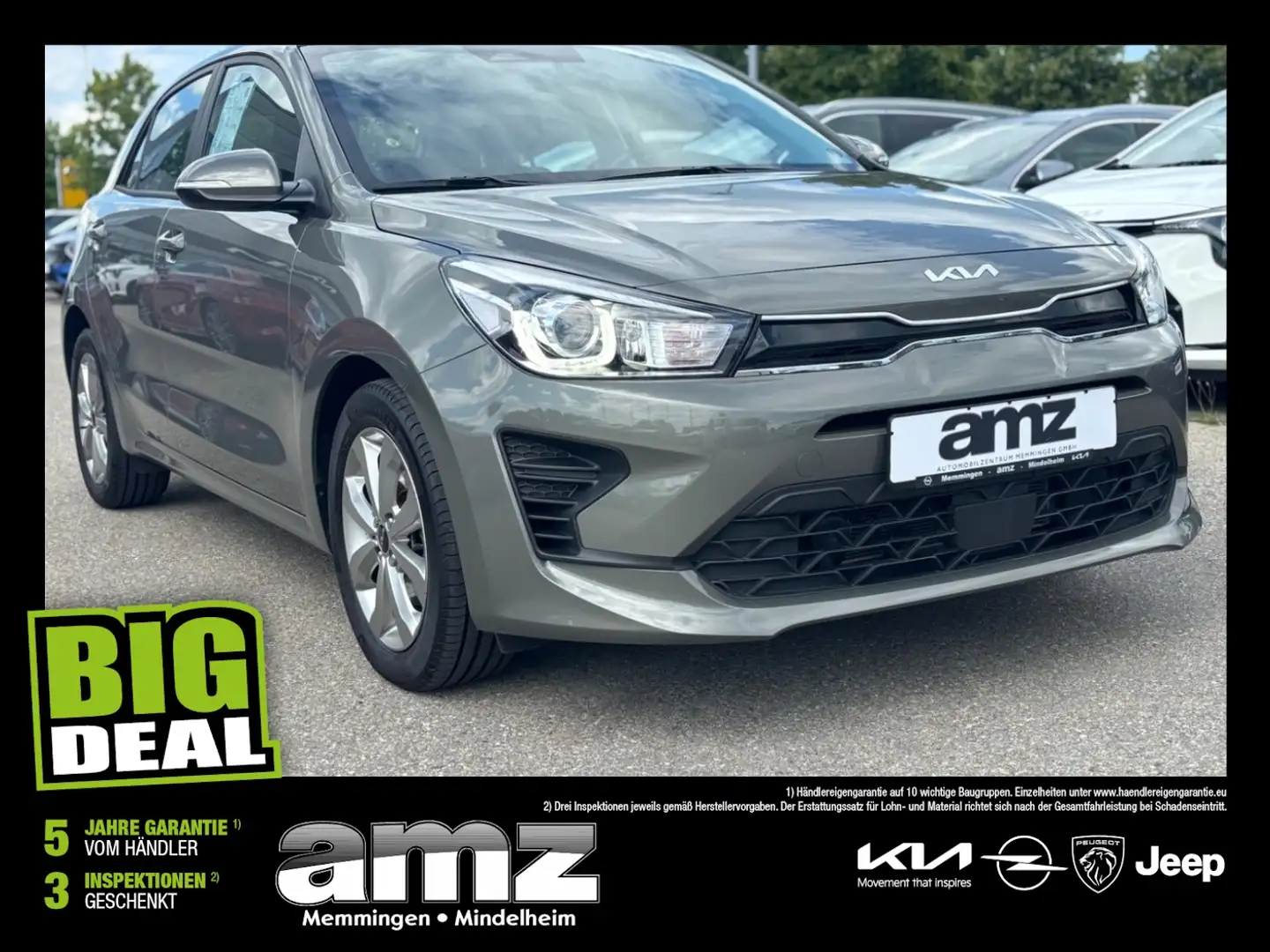 Kia Rio 1.2 Vision SHZ+Fernlichtass.+KlimaA+LM+PDC Grün - 1