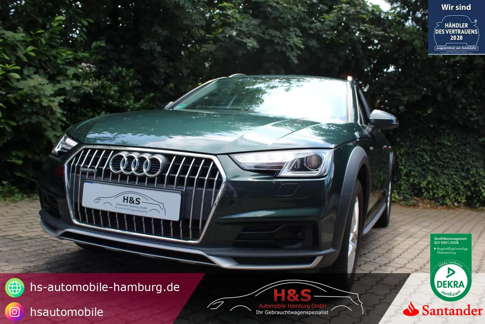Audi A4 allroad quattro Navi / Leder / AHK / 1. Hand Grün - 1