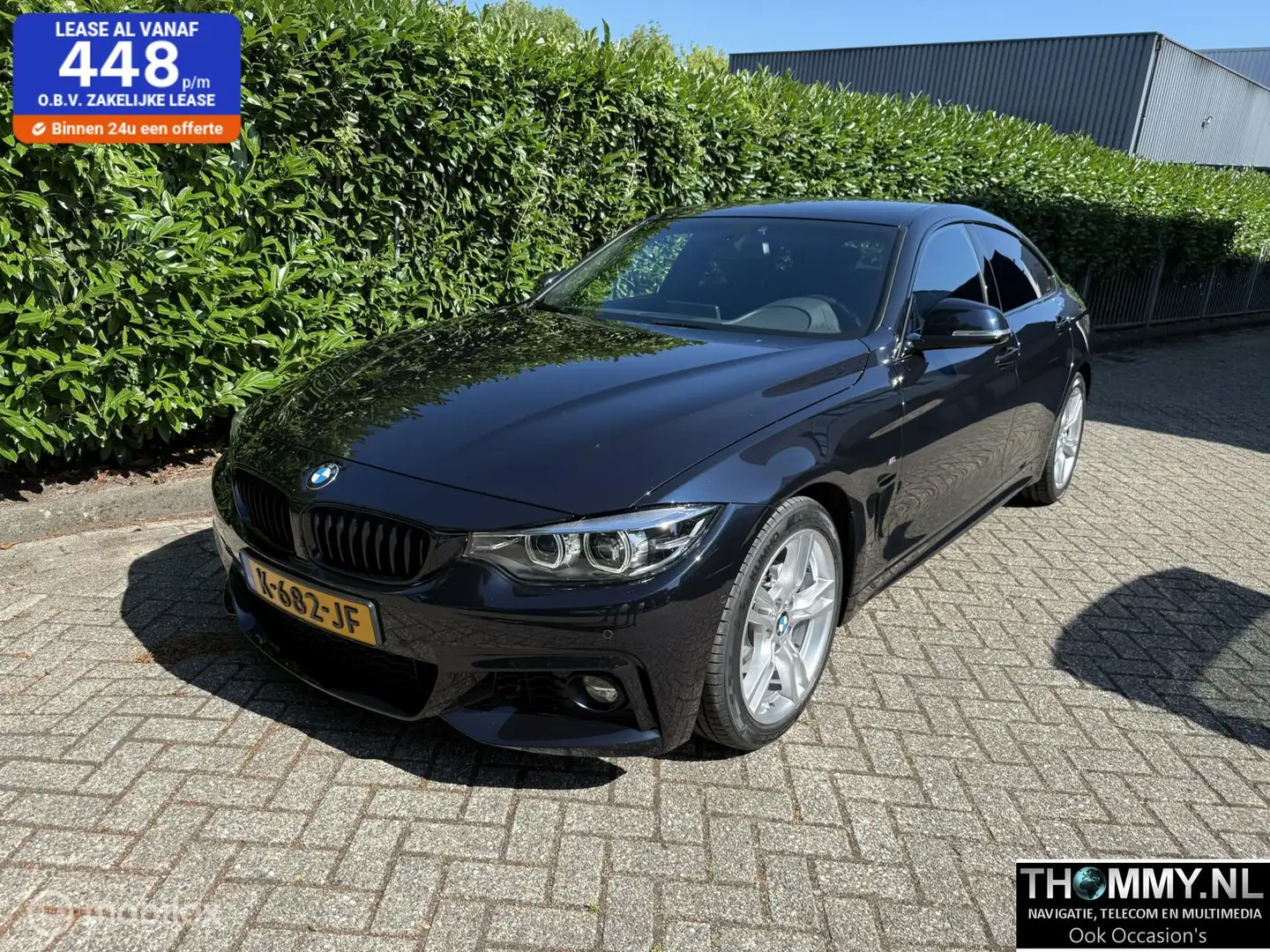 BMW 418 4-serie Gran Coupé 418i ///M pakket, LED, Camera Zwart - 1