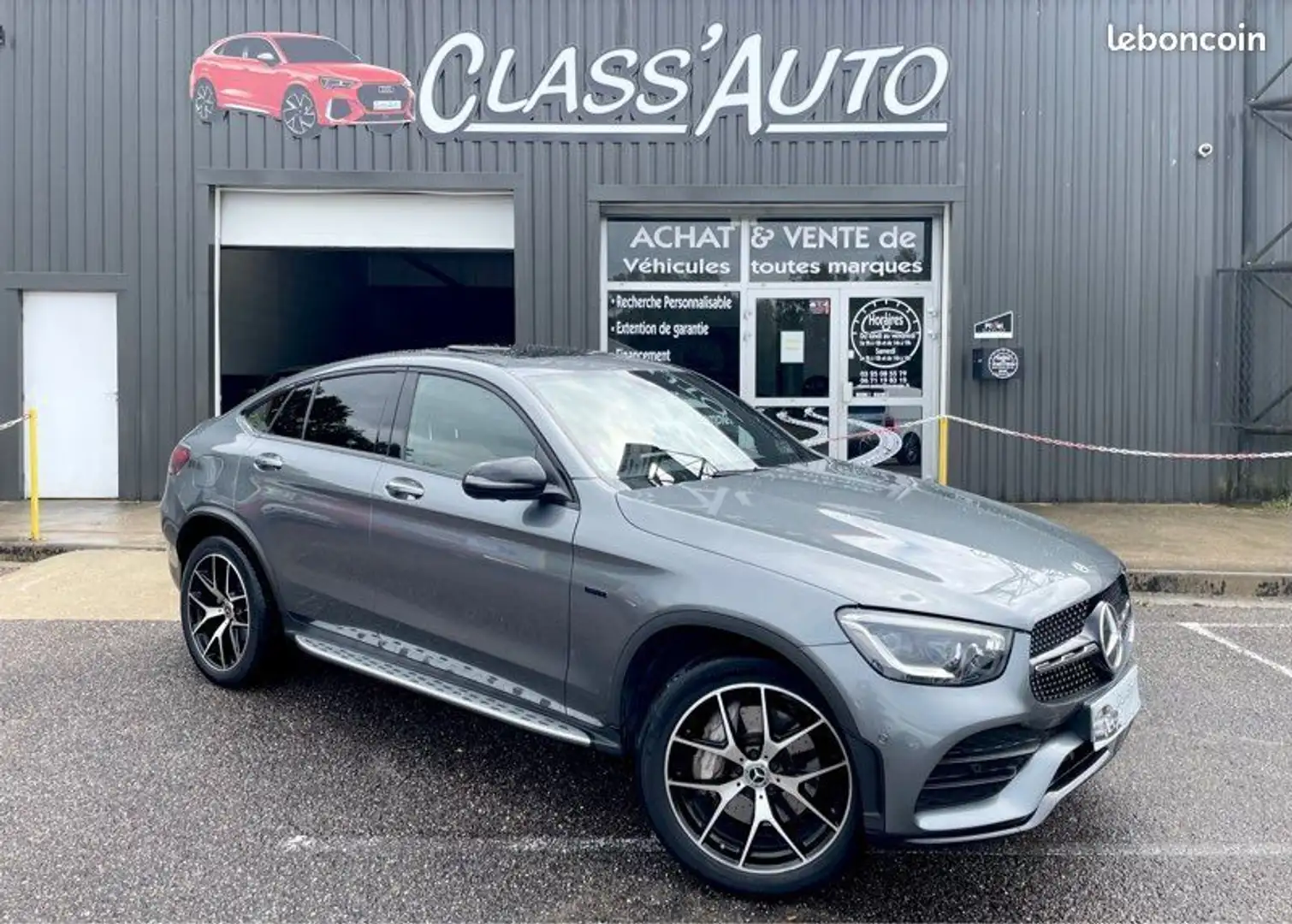 Mercedes-Benz GLC 300 MERCEDES COUPÉ (2) 300 de EQ-POWER 9G-trônic AMG L Gris - 1