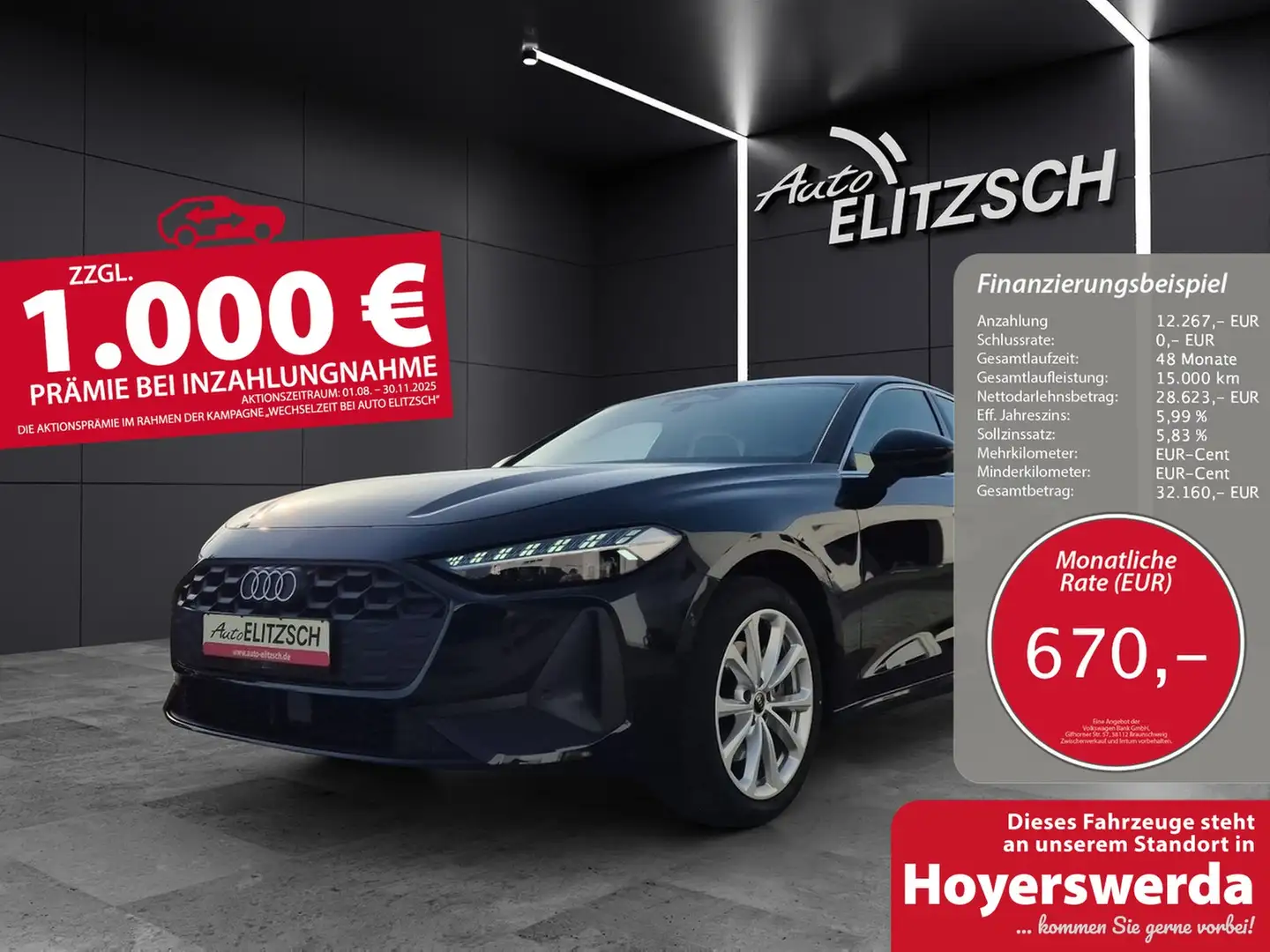 Audi A5 TFSI S-tronic Matrix Navi AVC ACC RFK SH Schwarz - 1
