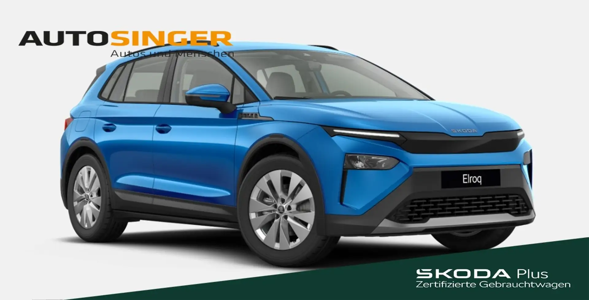 Skoda Elroq 60 *AHK*MATRIX*ACC*NAVI*R-CAM*SHZ*DAB*19* Blau - 1