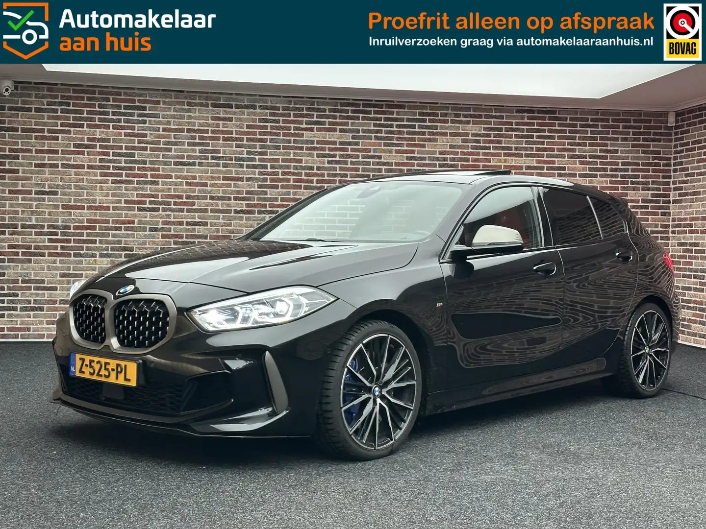 BMW 135 1-serie M135i xDrive High Executive | Dak| CarPlay Siyah - 1