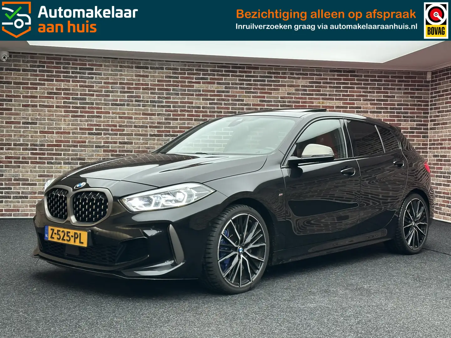 BMW 135 1-serie M135i xDrive High Executive | Dak| CarPlay Czarny - 1
