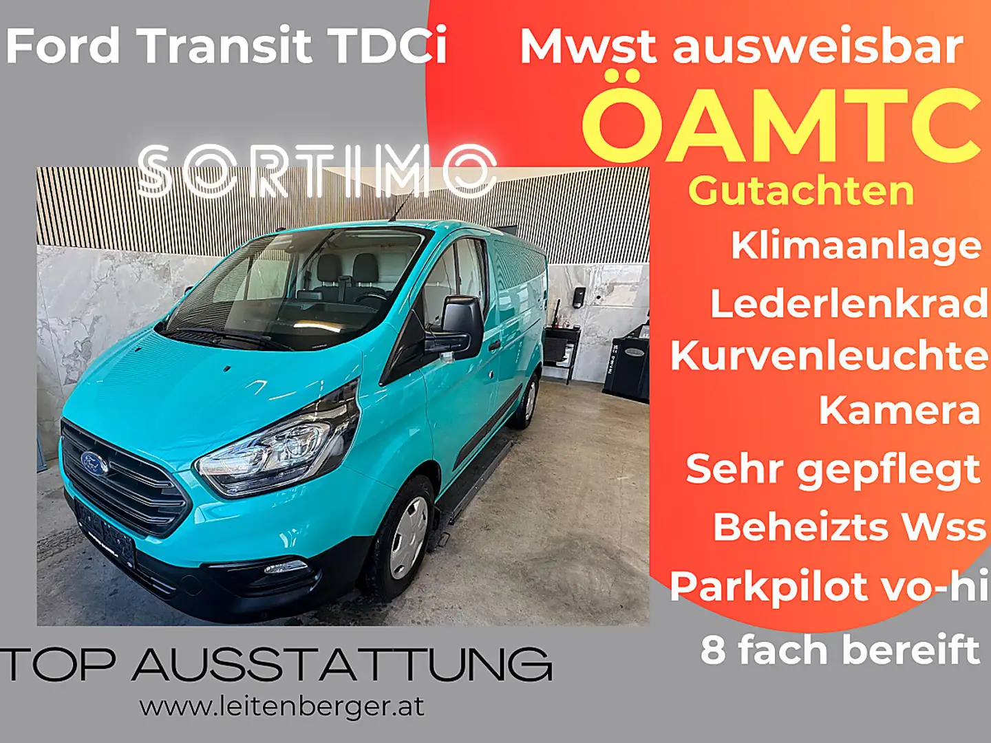 Ford Transit Custom L1H1 300 Ambiente Mwst ausweisbar, ÖAMTC, Sorti... - 1