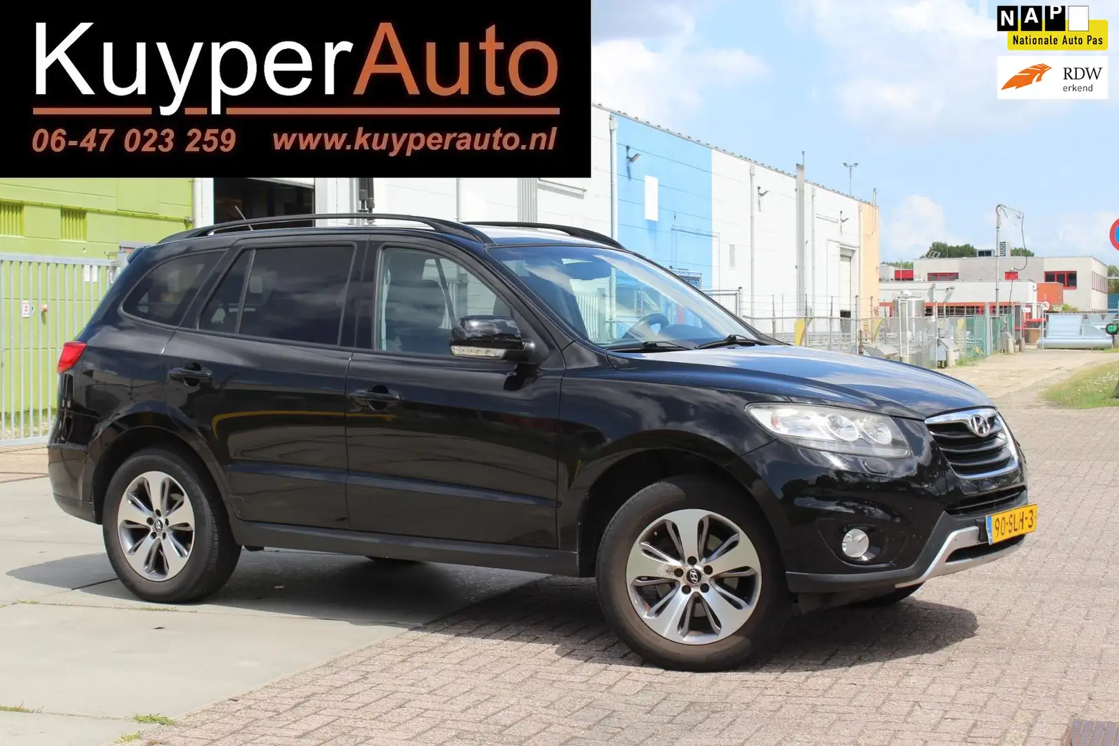 Hyundai SANTA FE 2.4i CVVT Business Edition nw apk MULTIMEDIA TREKH Zwart - 1