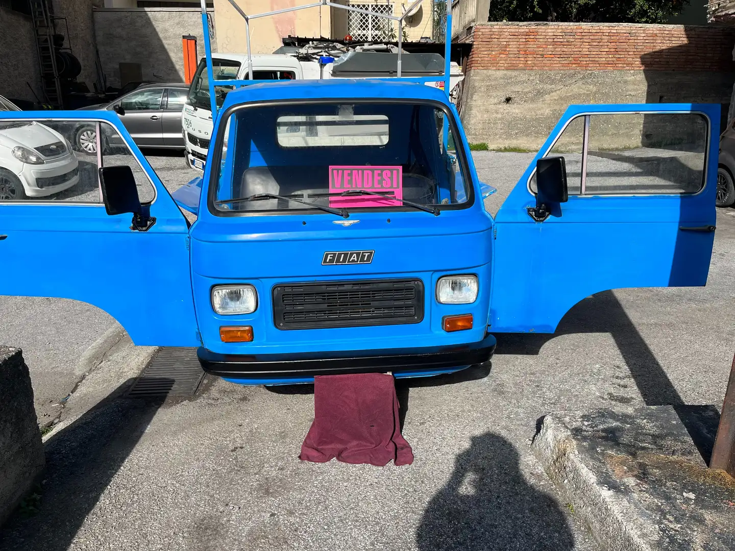 Fiat 900 cassonato Kék - 1