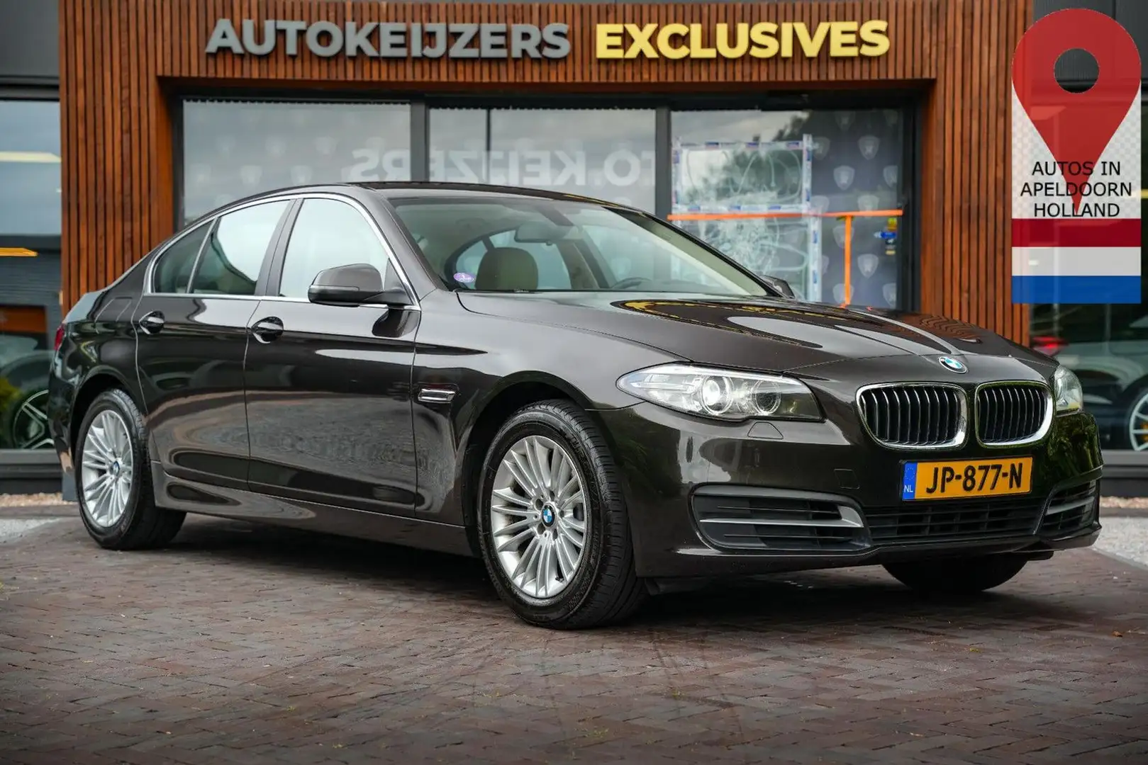 BMW 520 5-serie 520i Business leder navi PDC Stoelve Braun - 1