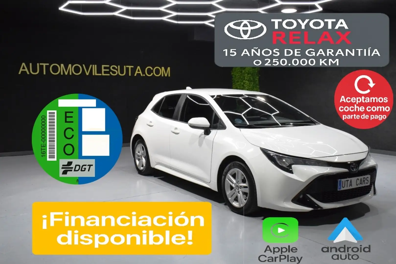 Toyota Corolla 125H Active Tech Blanc - 1