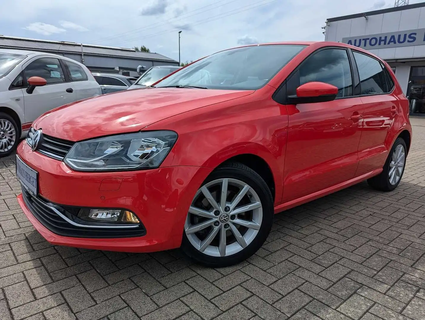 Volkswagen Polo 1.0 TSI BMT DSG Highline 1.Hand/Scheckheft/SHZ/PDC Rouge - 1