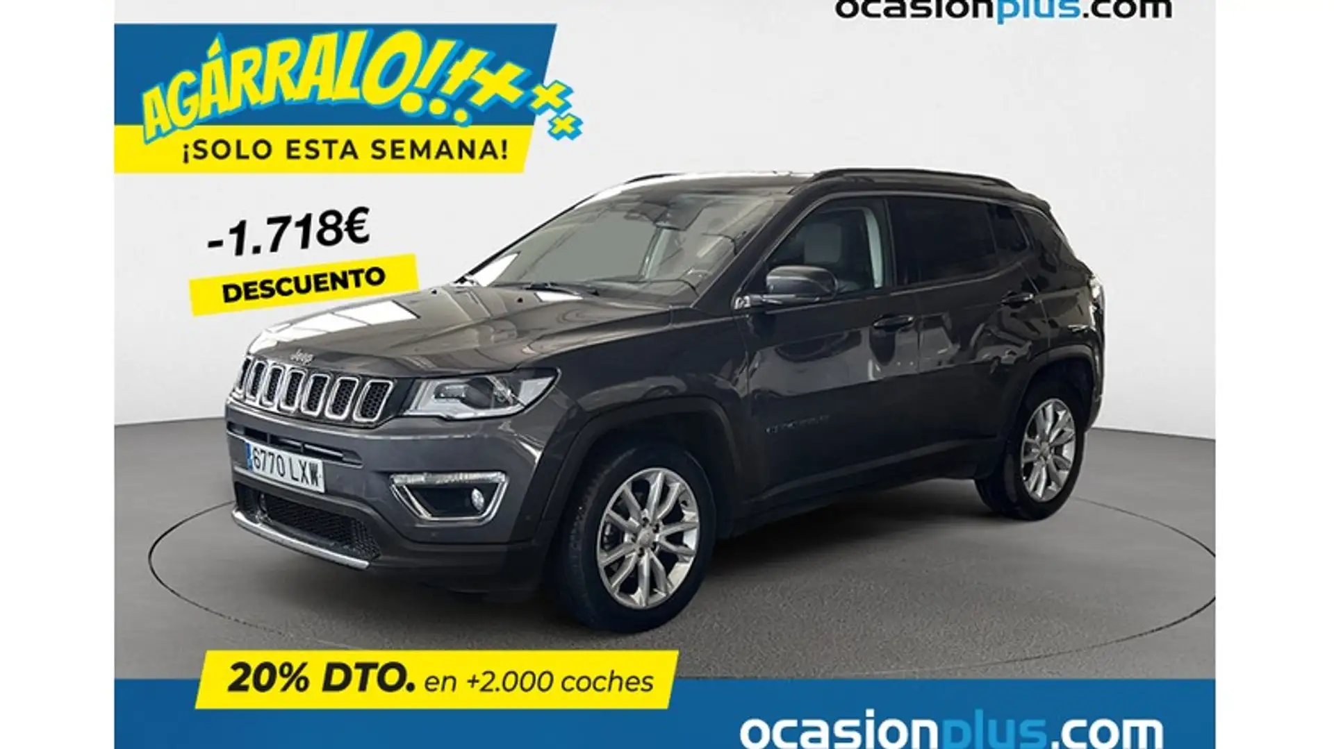 Jeep Compass 1.3 Gse T4 Limited 4x2 DCT 150 Gris - 1