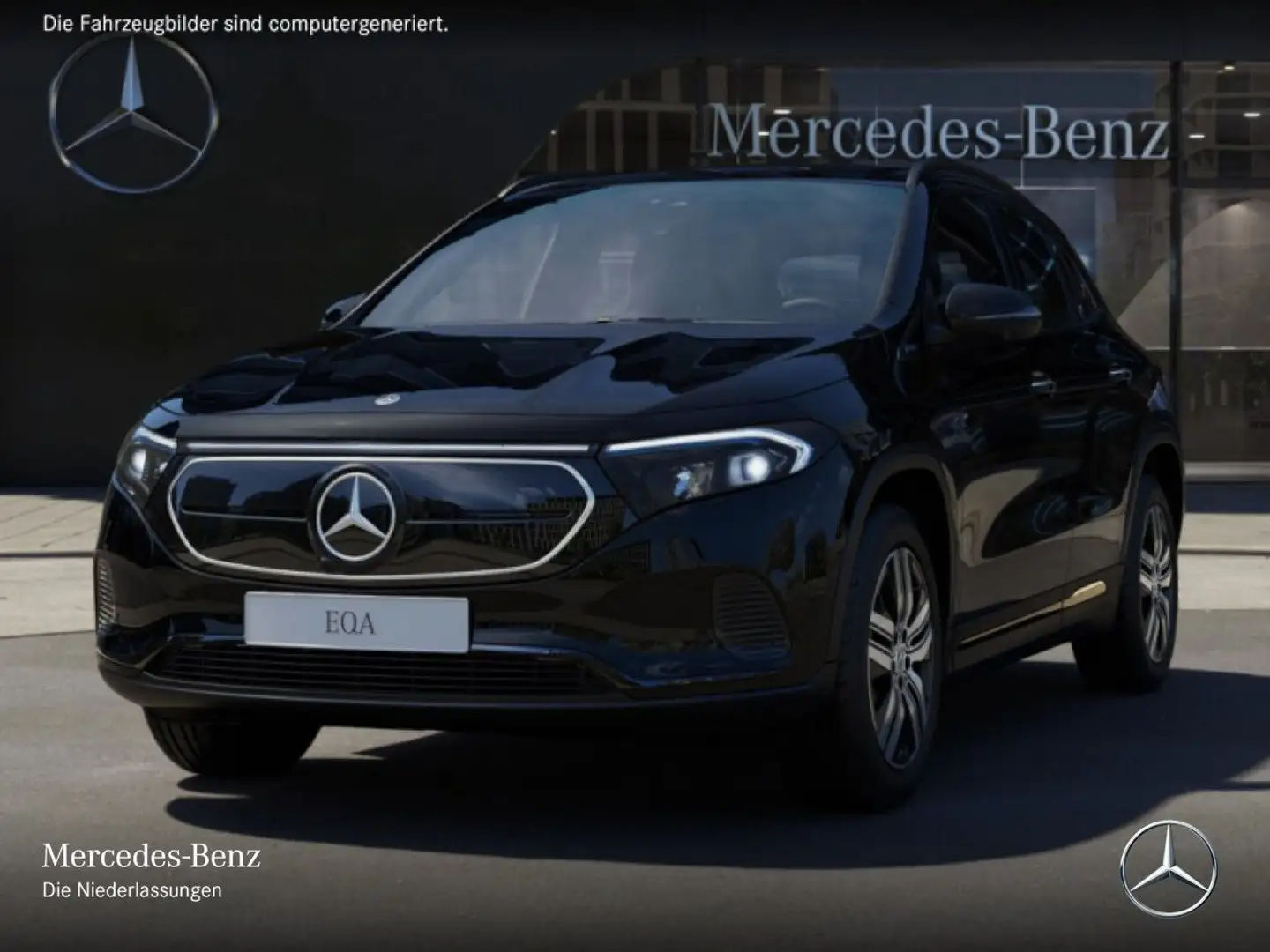 Mercedes-Benz EQA 250 PROG+NIGHT+PLUS-PAKET+360+KEYLESS+SPUR Schwarz - 2