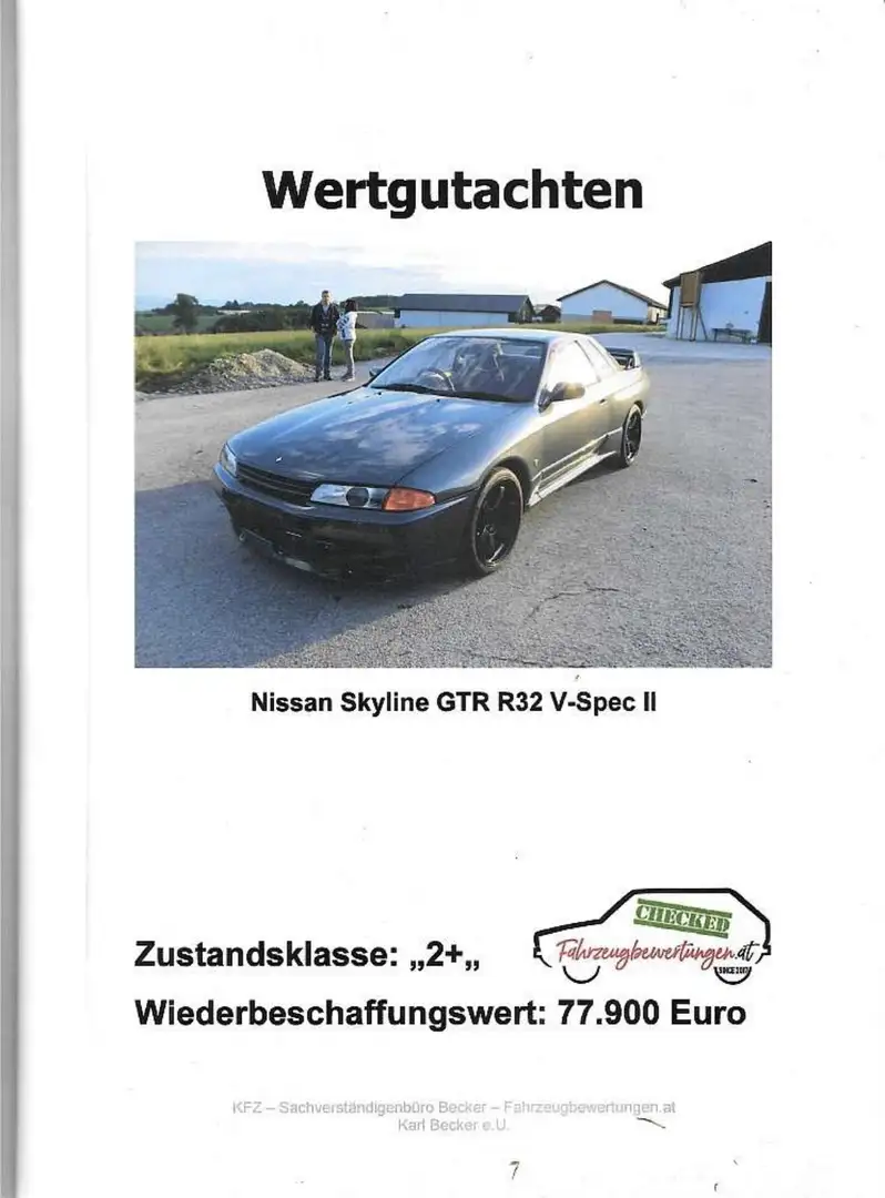 Nissan Skyline R32 GTR Vspec 2 Grau - 1