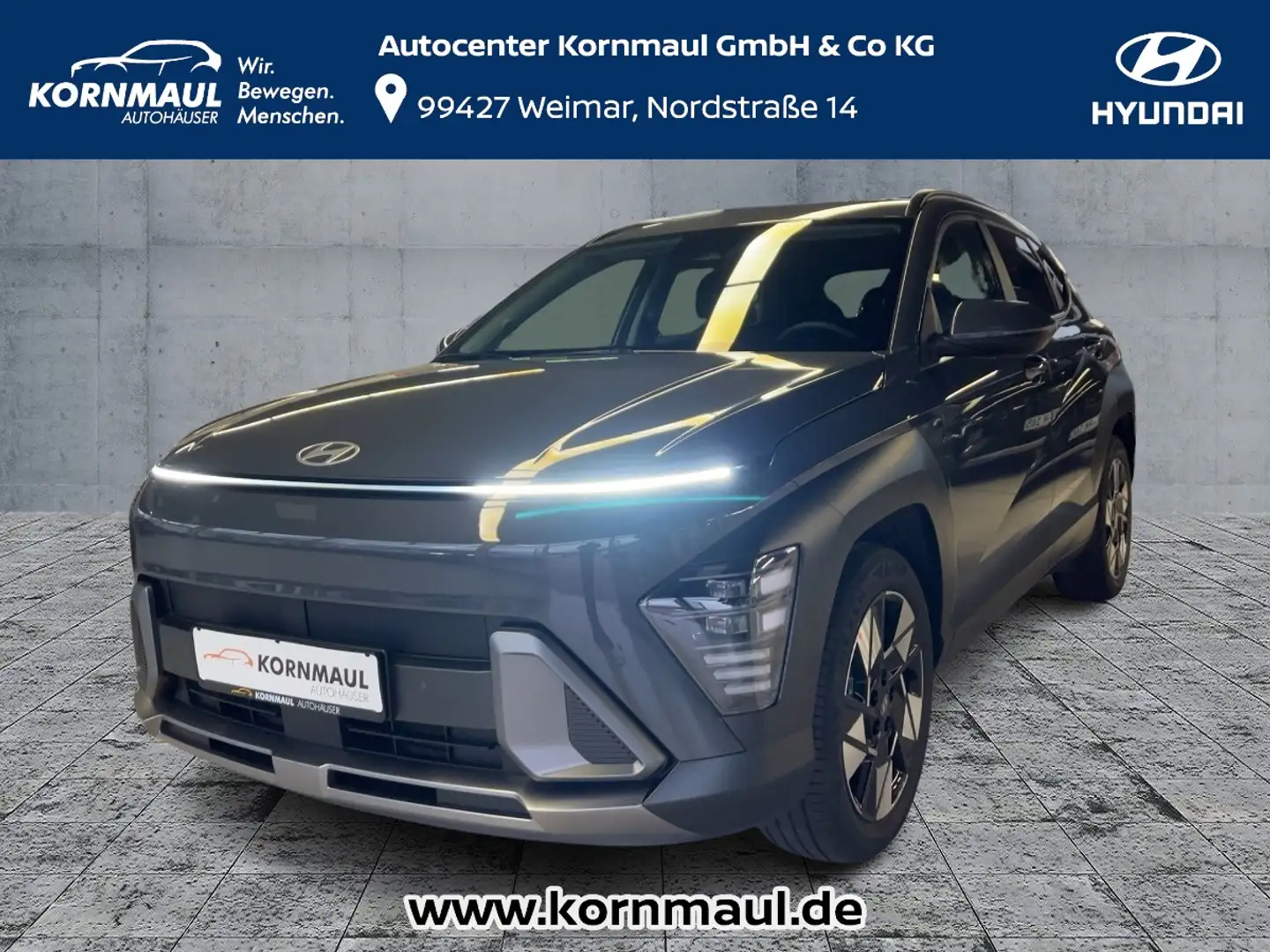 Hyundai KONA 1,6 Trend (141 PS)  Automatik Grijs - 1