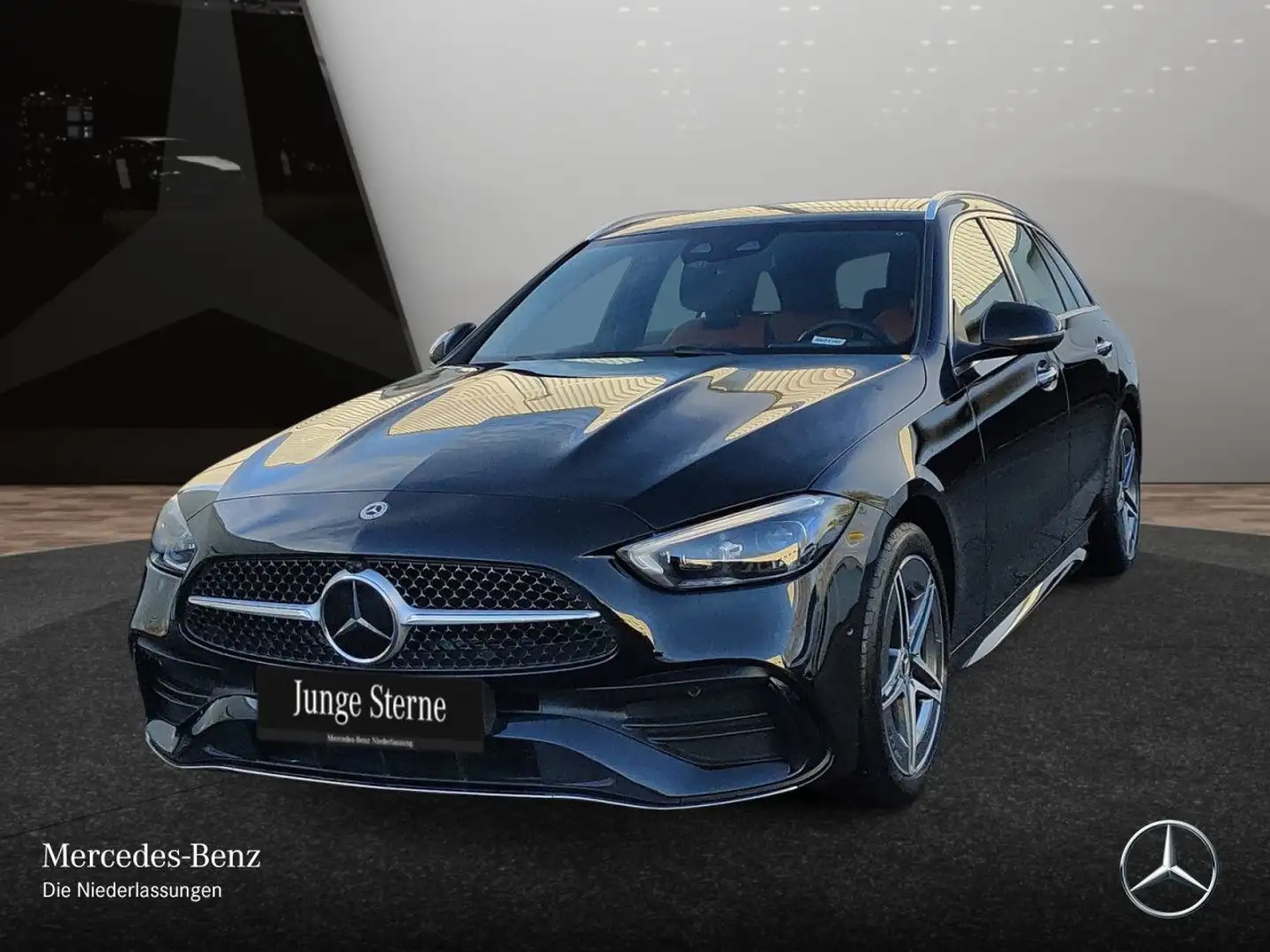 Mercedes-Benz C 300 e T AMG+PANO+AHK+BURMESTER+KEYLESS+9G Schwarz - 2