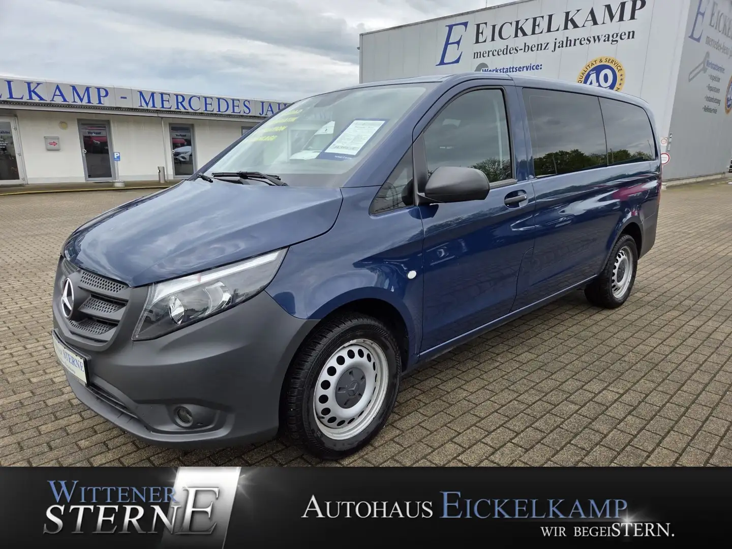 Mercedes-Benz Vito BT 9G 4x4 Tourer Pro lang NAVI KLIMA SHZ LORDOSE Blau - 1