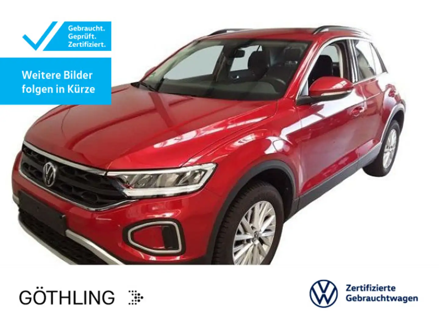 Volkswagen T-Roc Life 1.5 TSI DSG*NAVI*AHK*ASG*LED*SHZ* Rot - 1