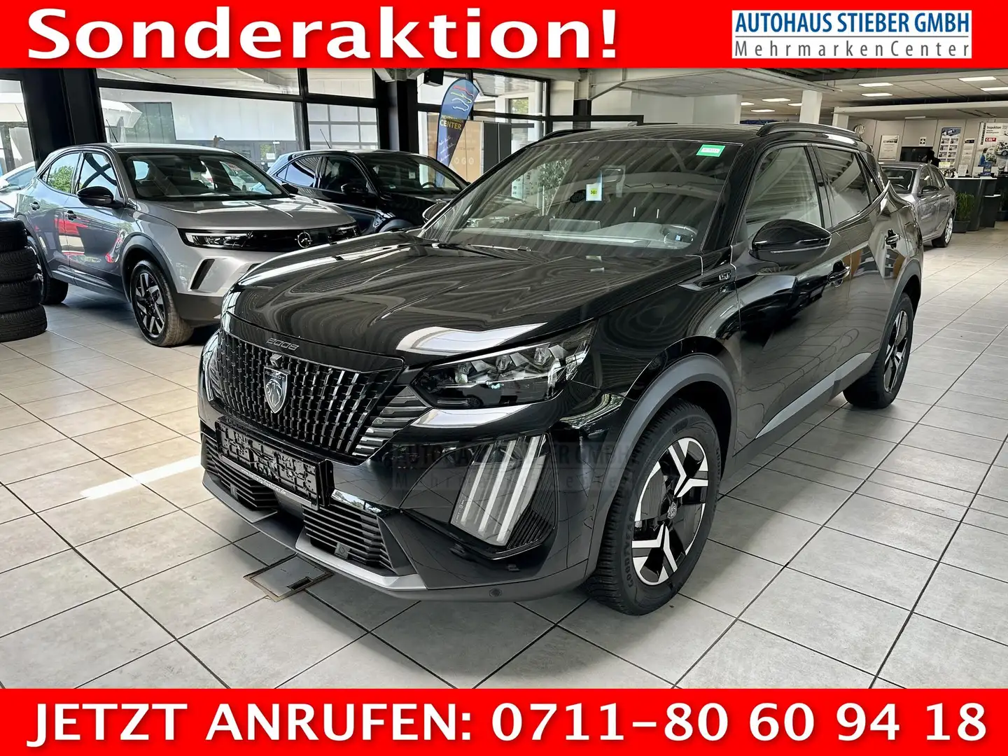 Peugeot 2008 NAVI+EPH+360°CAM+KLIMA GT-Line Schwarz - 1