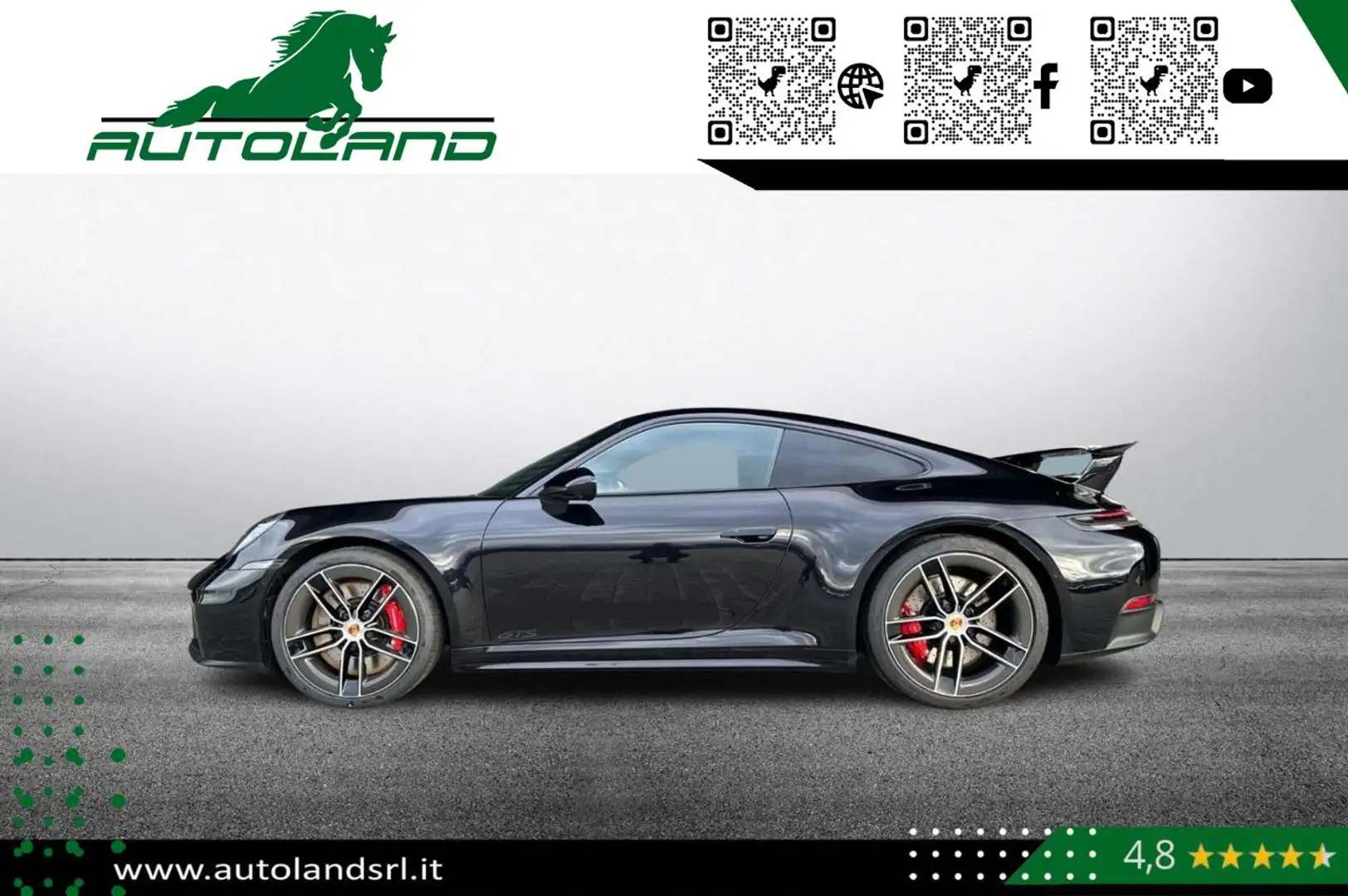 Porsche 992 2.0 Carrera 4 GTS*Pelle-Tetto-Bose-Finanz* Nero - 2