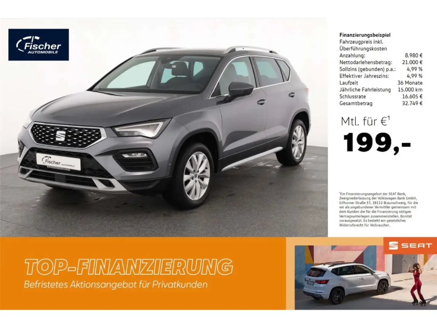 SEAT Ateca 1.5 TSI Xperience Grau - 1