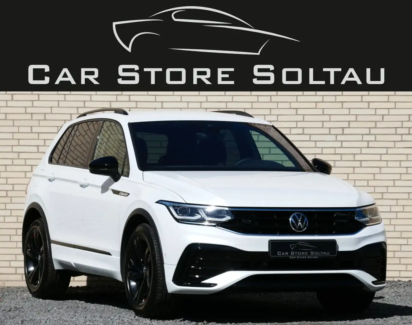 Volkswagen Tiguan R-LINE BLACK IQ-LED Cam 4xShz Stdhzg AHK Weiß - 1