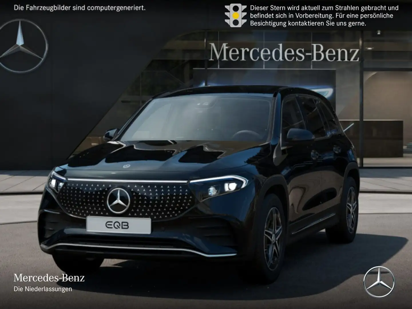 Mercedes-Benz EQB 250 AMG+ADVANCED+KAMERA+SPUR Schwarz - 2