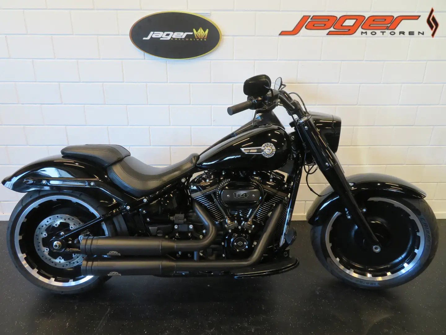 Harley-Davidson Fat Boy FLFBS 114 5HD ANNIVERSARY! Negro - 1