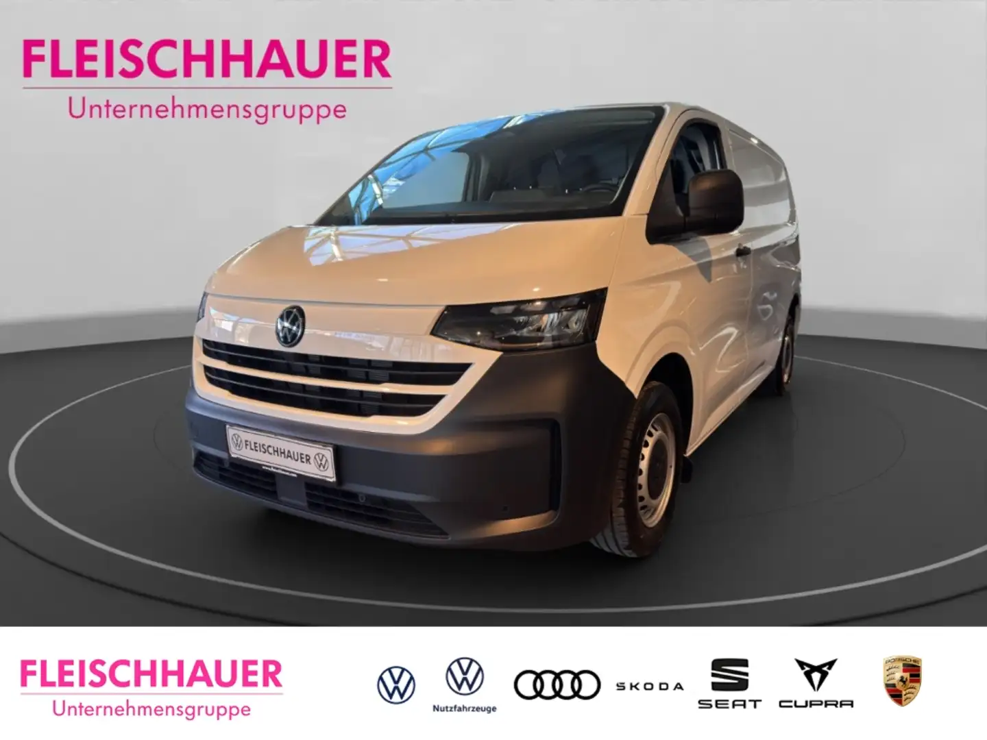 Volkswagen T7 Transporter Kasten 2.0 TDI AHK Navi LED Spurhalteass. Holzbode Weiß - 1
