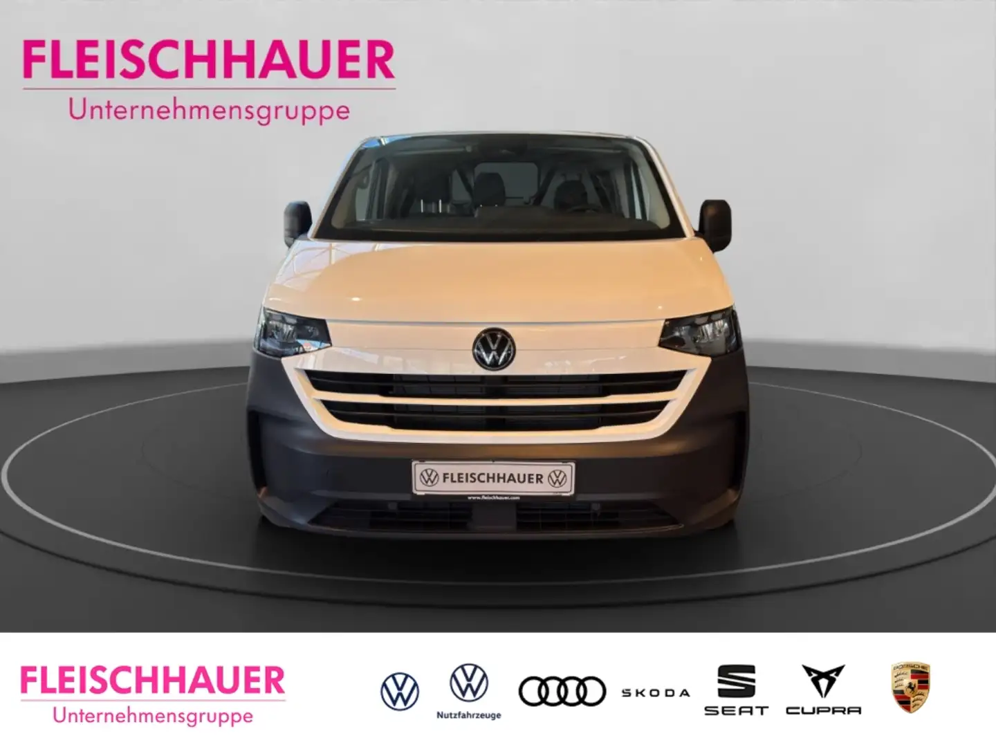 Volkswagen T7 Transporter Kasten 2.0 TDI AHK Navi LED Spurhalteass. Holzbode Weiß - 2